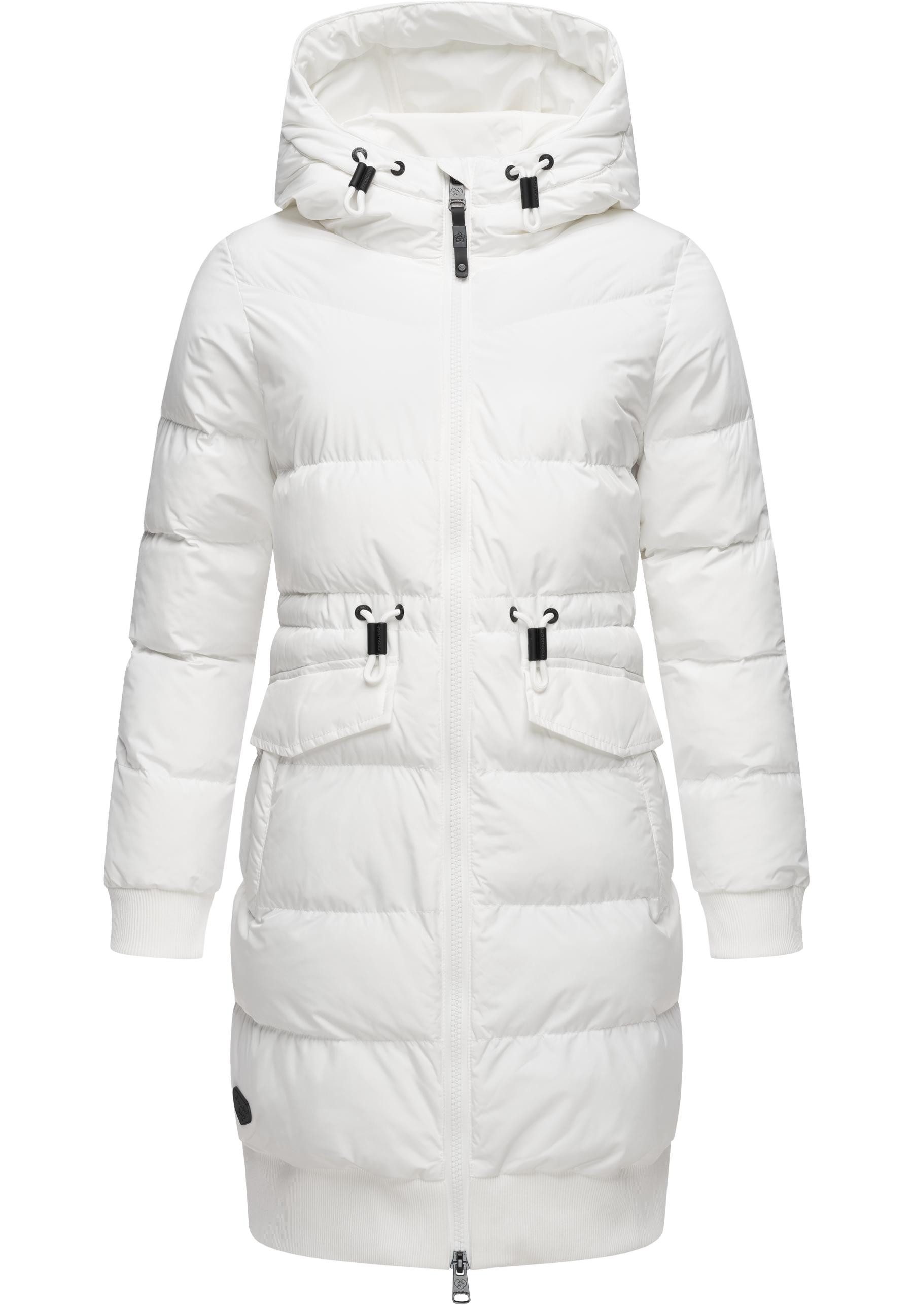 Ragwear Steppmantel Briosh Wasserdichter Damen Wintermantel mit Kapuze