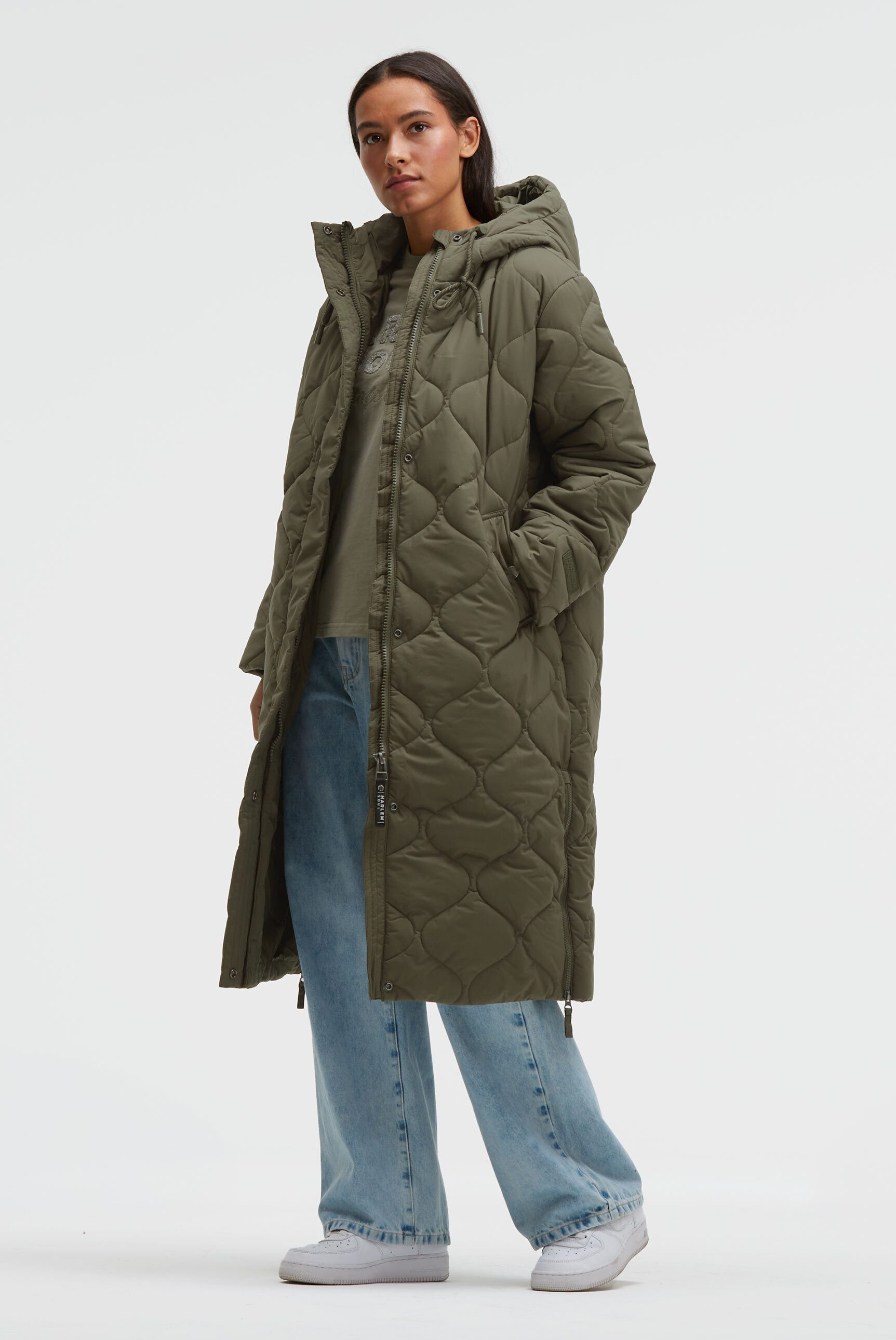 Harlem Soul Steppjacke mit seitlichen Reißverschlüssen am Saum – Bild 3 von 5