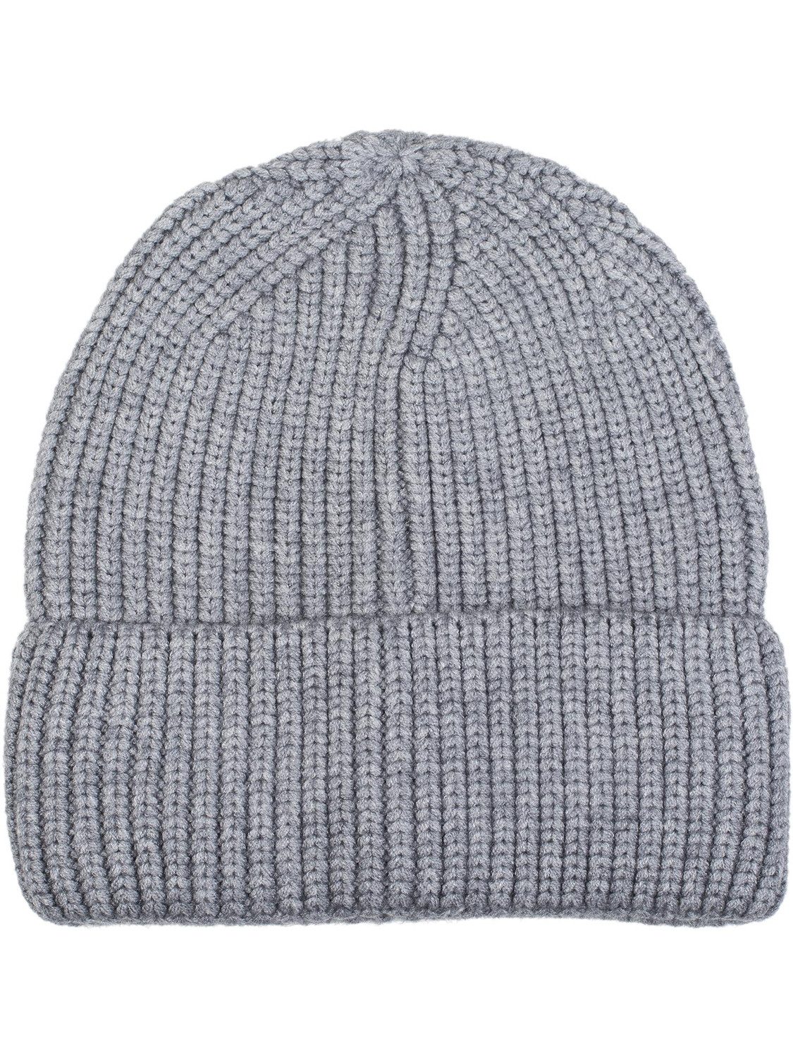 styleBREAKER Strickmütze Feinstrick Beanie Mütze mit Krempe (1-St)
