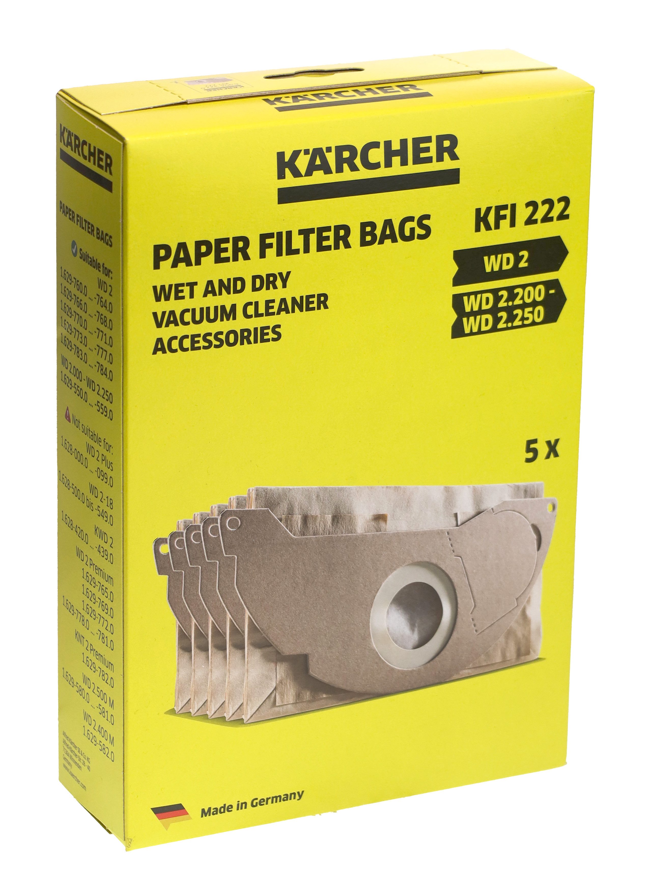 KÄRCHER Kapselhalter Kärcher 6.904-322.0 Filterbeutel 5 Stk. für Mehrzwecksauger von Karcher