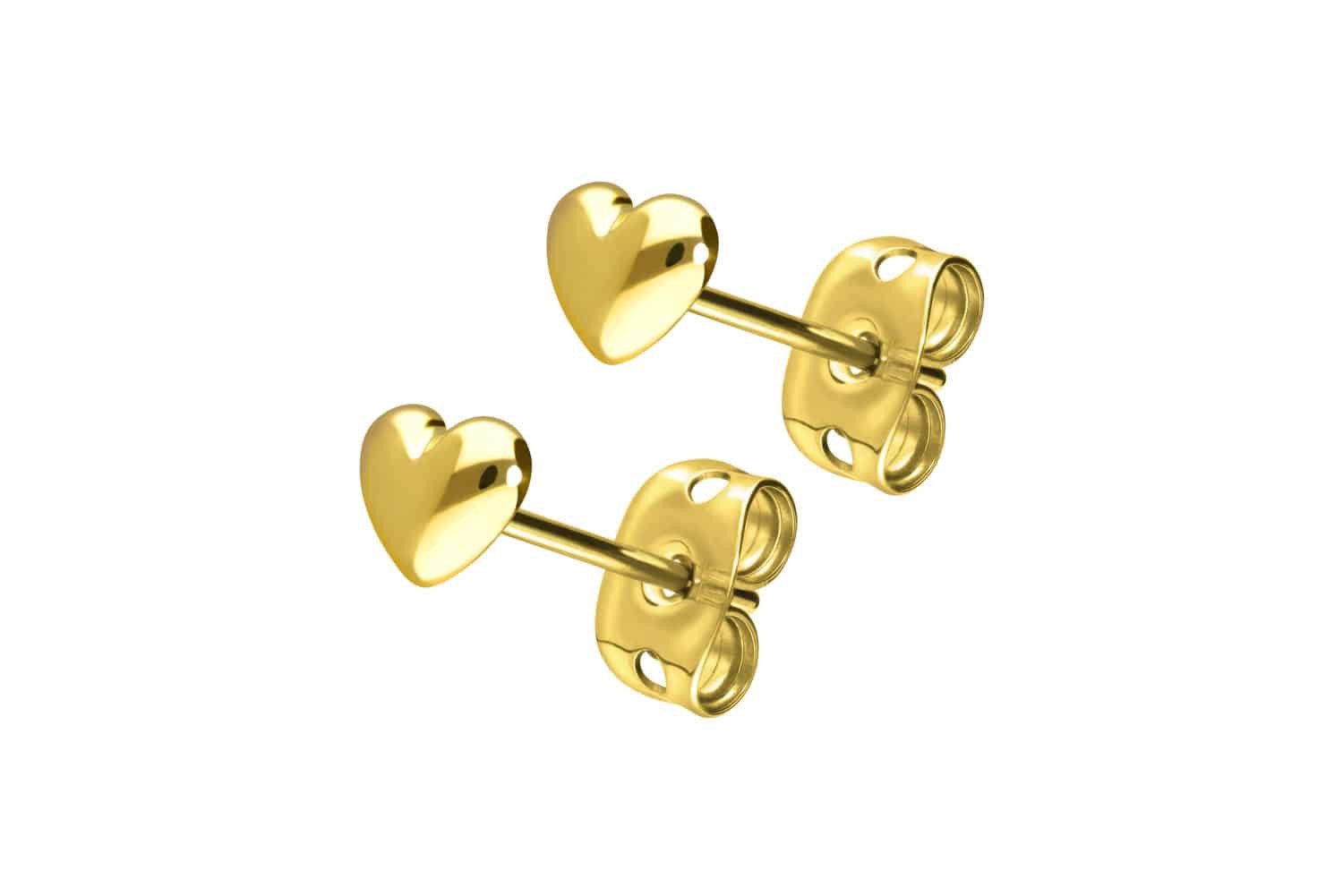 FILANGO Single-Ohrstecker Titan Ohrstecker HERZ (Ohrstecker günstig online kaufen