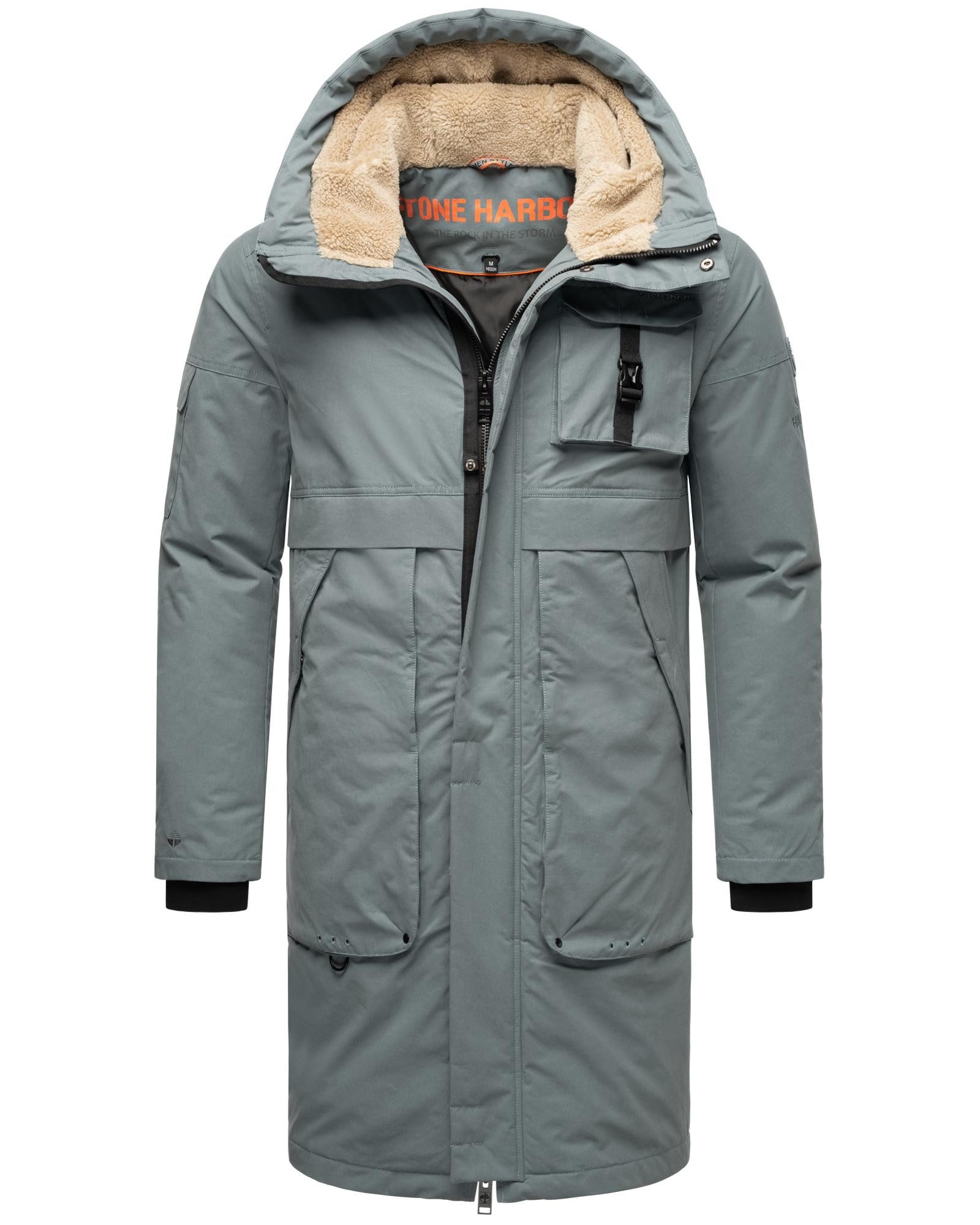 Stone Harbour Wintermantel Cyriaan XX Langer Herren Winterparka mit großen Eingrifftaschen