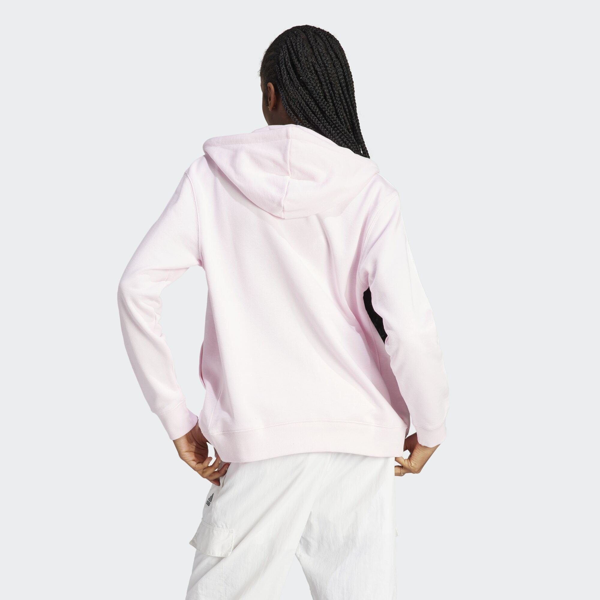 Clear / Sportswear Pink adidas White Hoodie