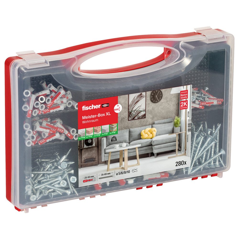 Fischer Dübel-Set Fischer 577158 Meister-Box XL Befestigungsset 210 St.