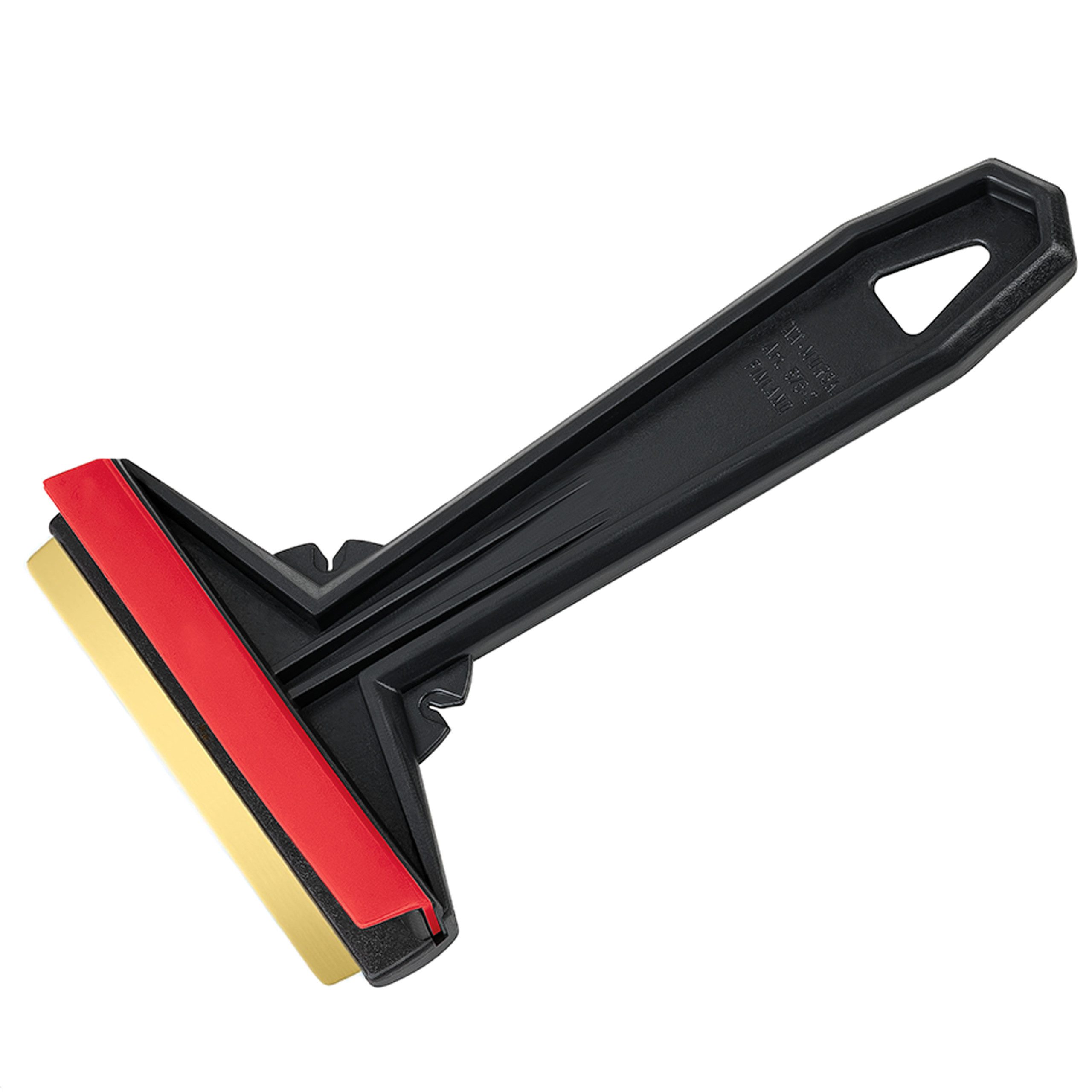 L & P Car Design Eiskratzer Auto Messing - schnell & mühelos - Scheibenkratzer Auto aus Premium HIPS - Messingklinge & Gummilippe Murska Original Finnland