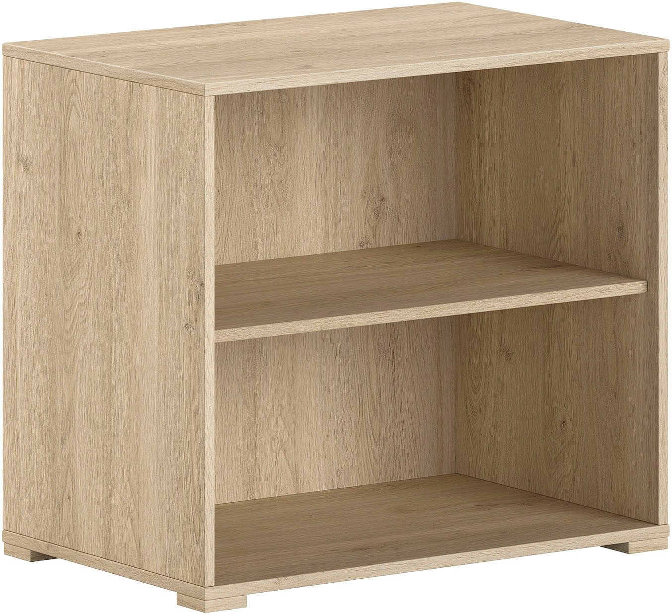 Vipack Regalelement SAM mit 2 geräumigen Fächern, universell einsetzbar, Pflegeleichte Oberfläche in Eiche oder Weiß Dekor