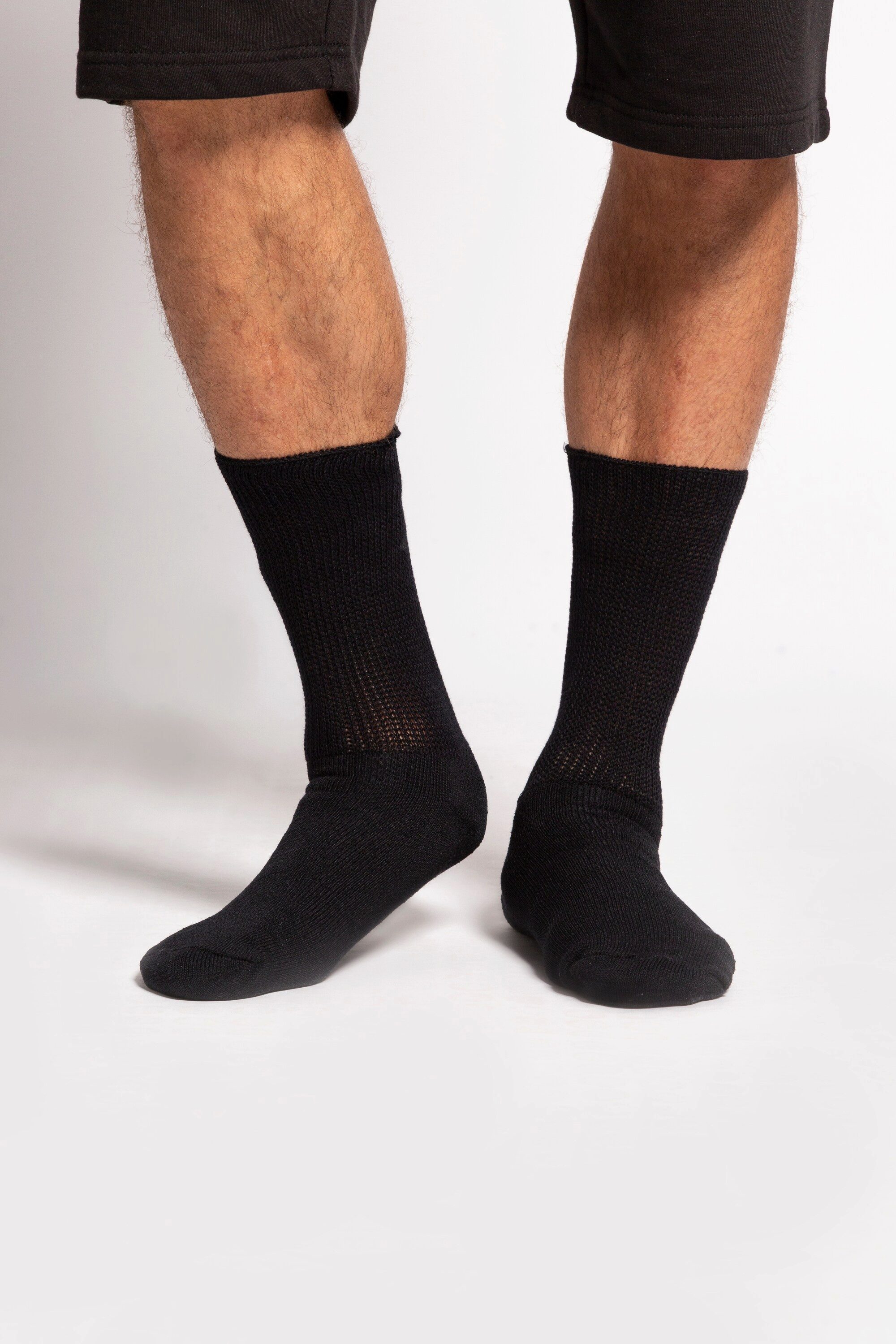 Basicsocken Baumwollsocken mit Fersen- und Spitzverstärkung