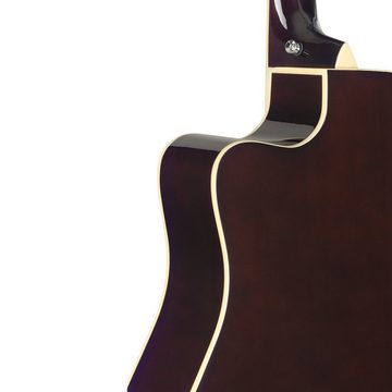 Stagg Konzertgitarre SA35 DSCE-N Cutaway, akustisch-elektrische Slope Shoulder Dreadnoug...