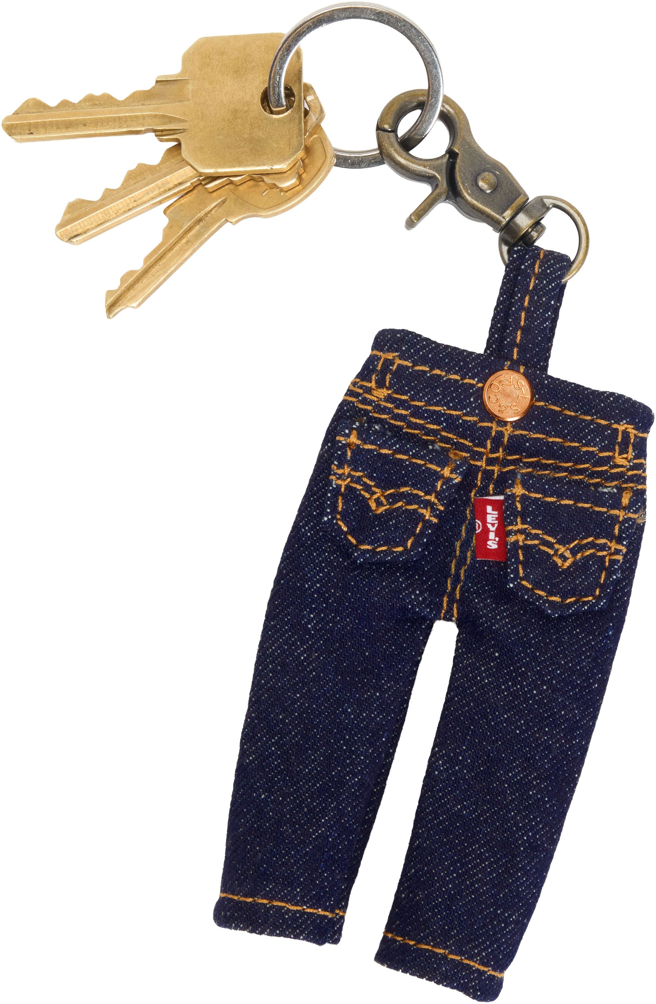 Levi's® Schlüsselanhänger LEVI'S MINI 501 CHARM, Mini Jeans, für Schlüsselbund, Handtasche, Rucksack mit Karabinerhaken