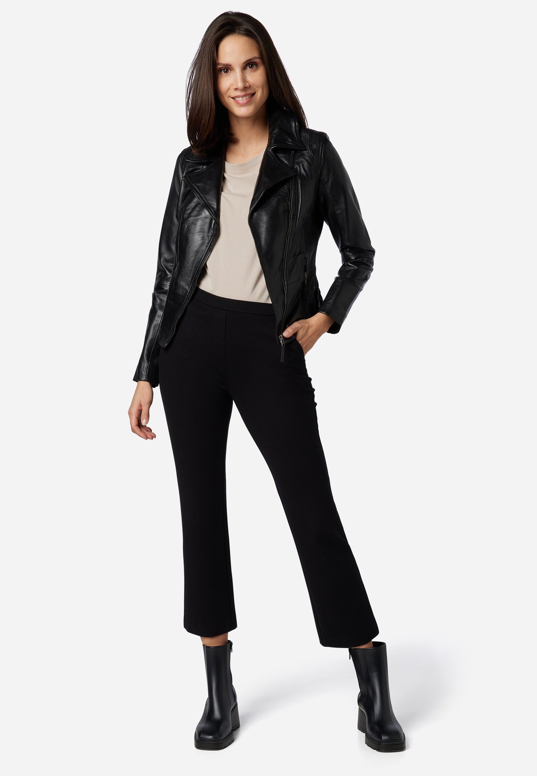 RICANO Lederjacke Sally Lederjacke im Biker-Stil günstig online kaufen