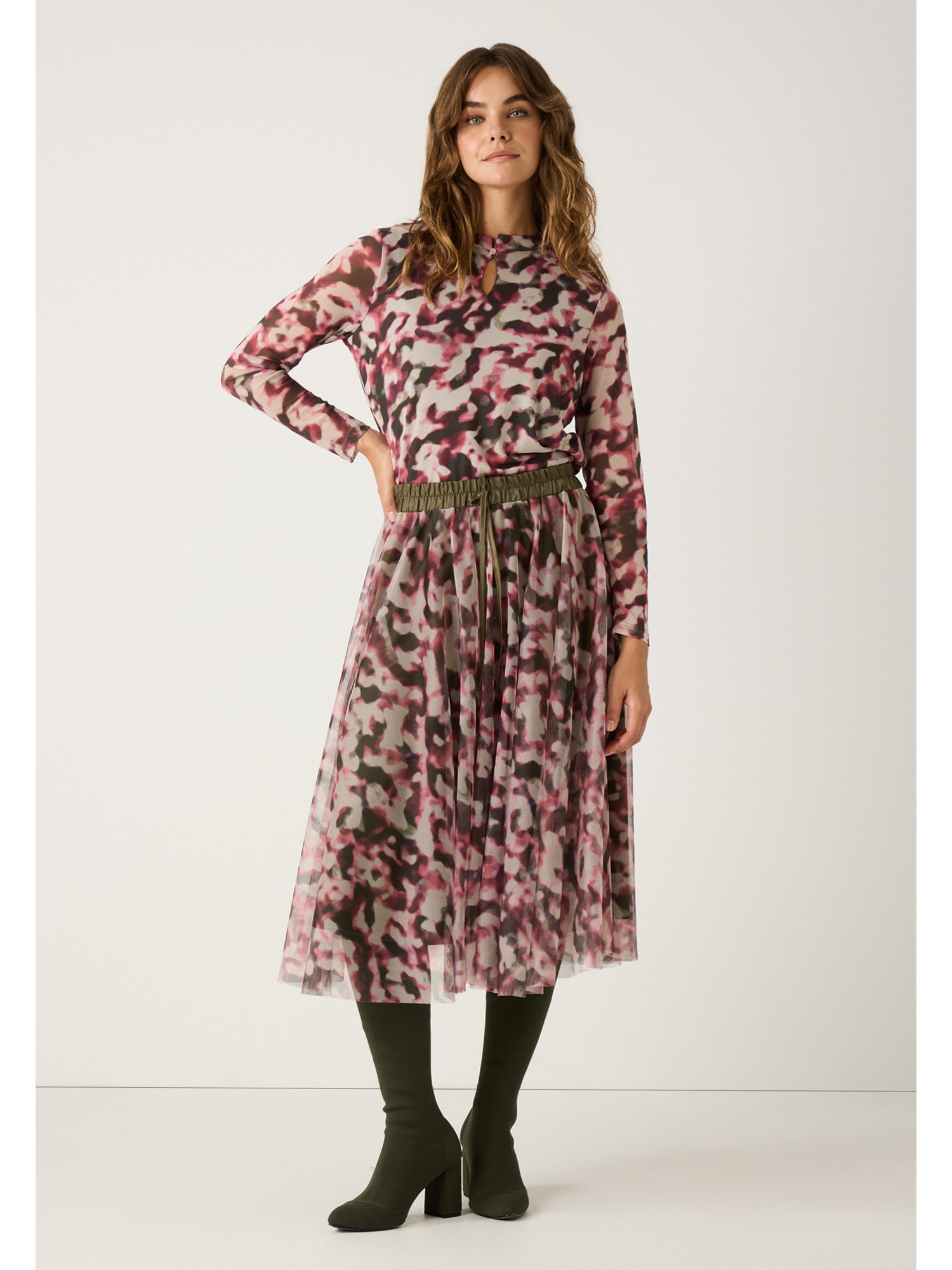 MORE&MORE Langarmshirt Meshshirt günstig online kaufen