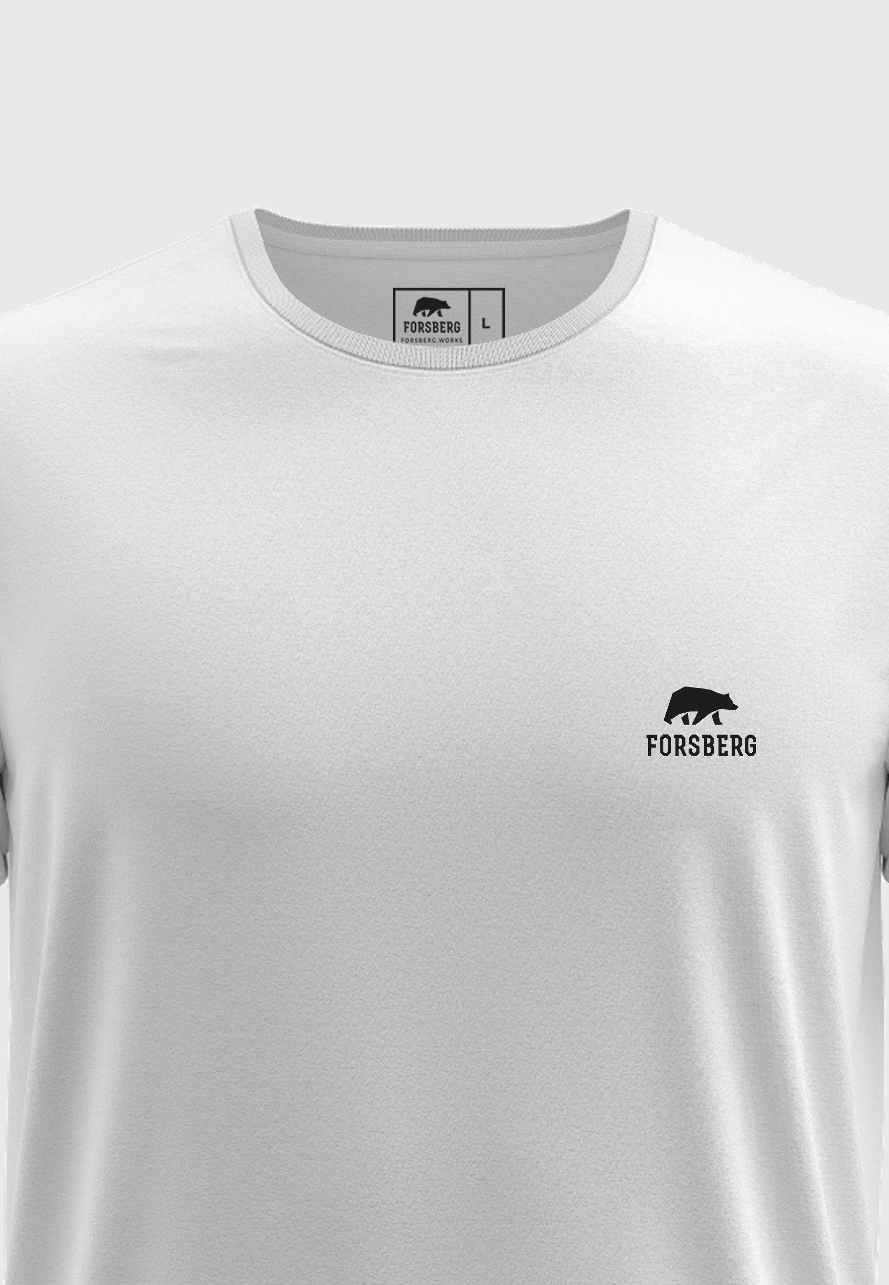 FORSBERG T-Shirt Lite T-Shirt mit kleinem Brustlogo günstig online kaufen