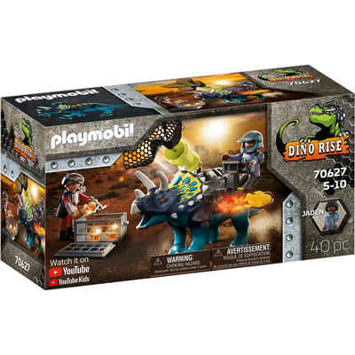 Playmobil® Konstruktionsspielsteine Dino Rise Triceratops: Randale um die legendären Steine