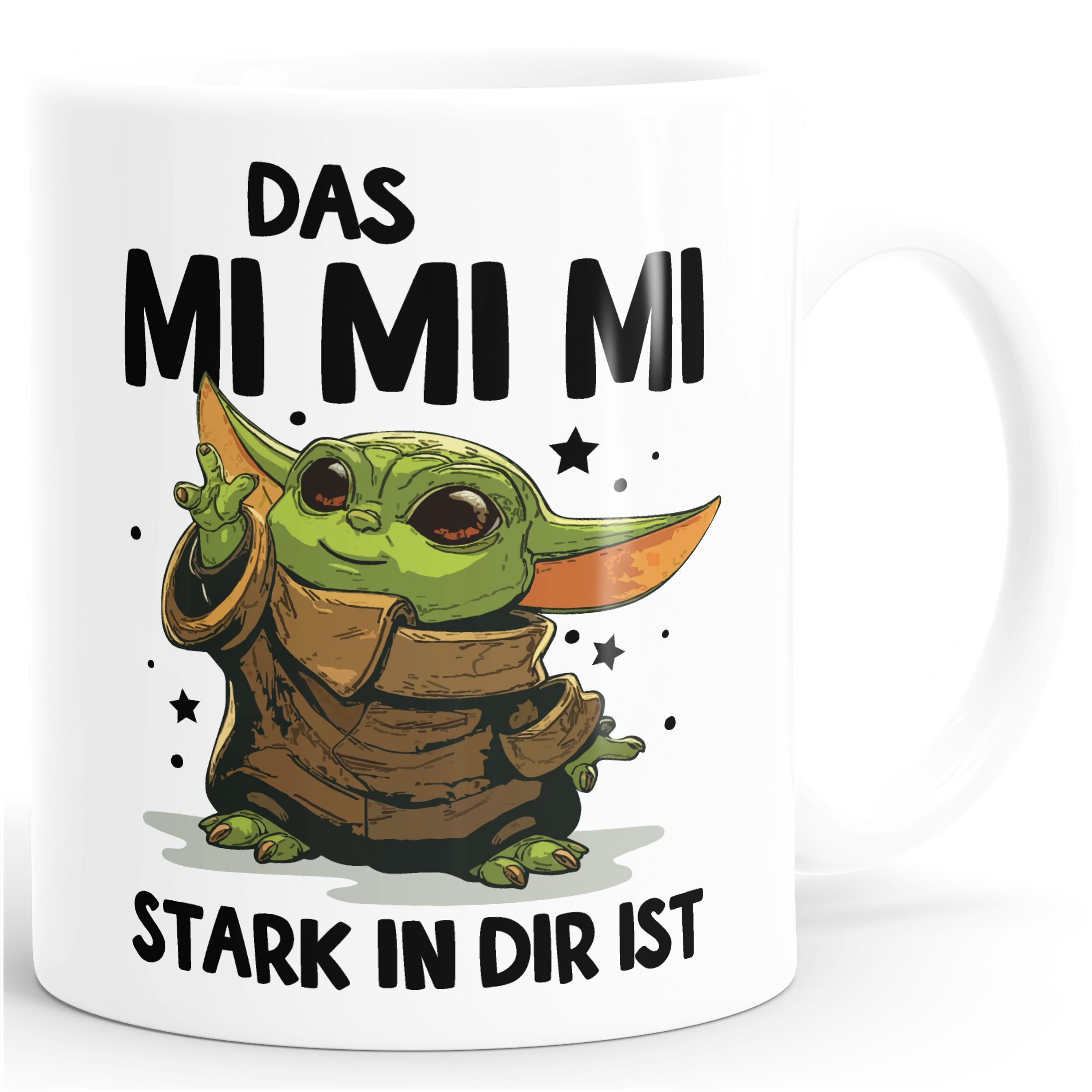 MoonWorks Tasse Kaffee-Tasse mit Spruch Das Mimimi stark in dir ist Baby Bürotasse, Keramik