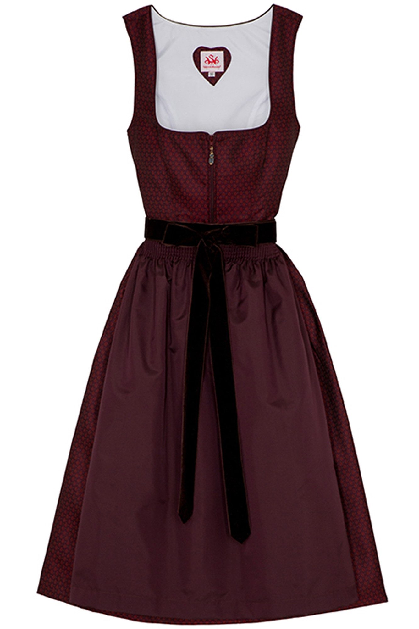 Spieth & Wensky Dirndl Emmi-Drindl Emmi 2-teiliges Midi-Dirndl Kleid Dirndl Trachtenkleid