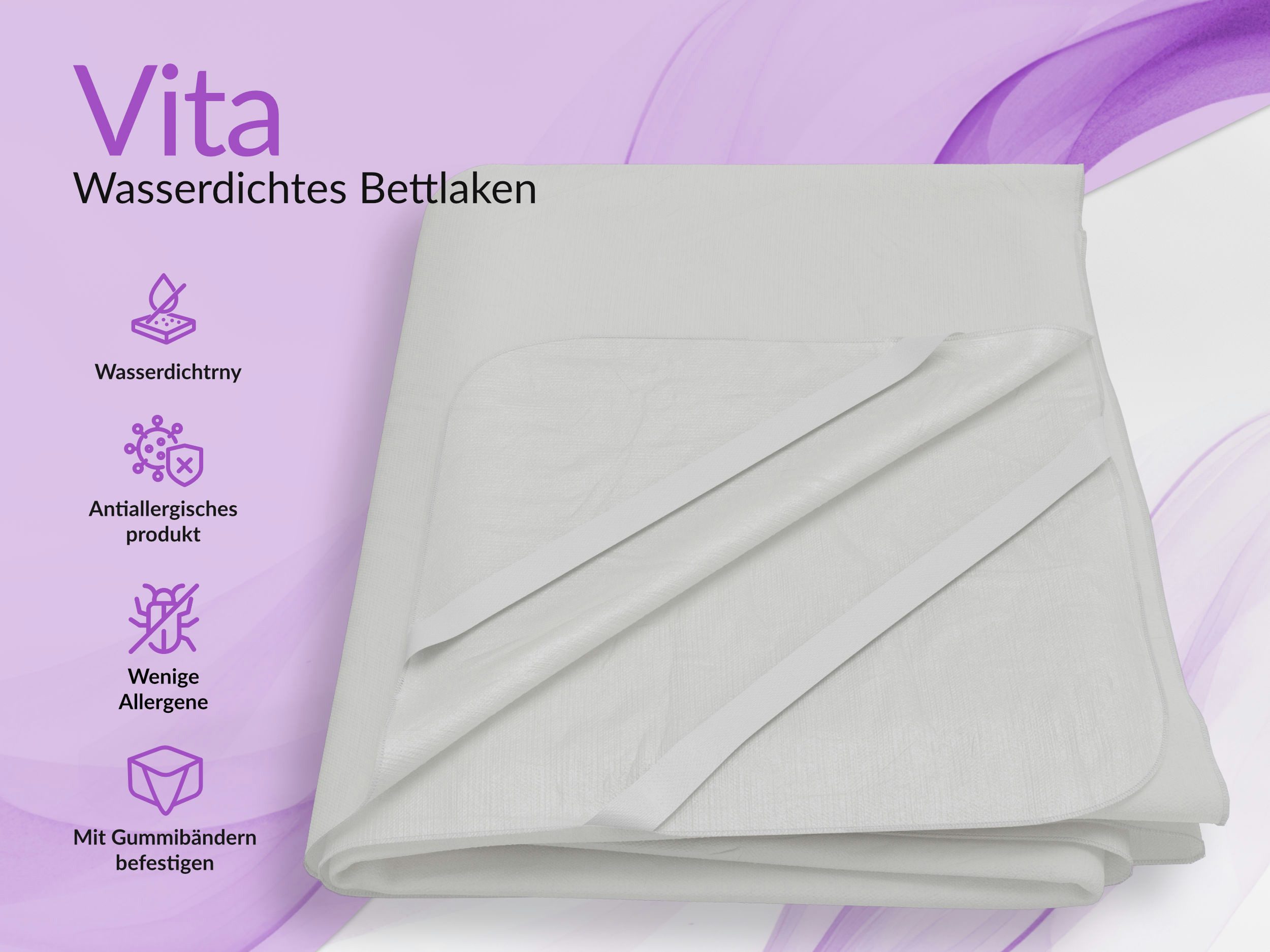 Matratzenauflage VITA MKS MÖBEL, Matratzenschoner mit Gummibändern, Polyure günstig online kaufen