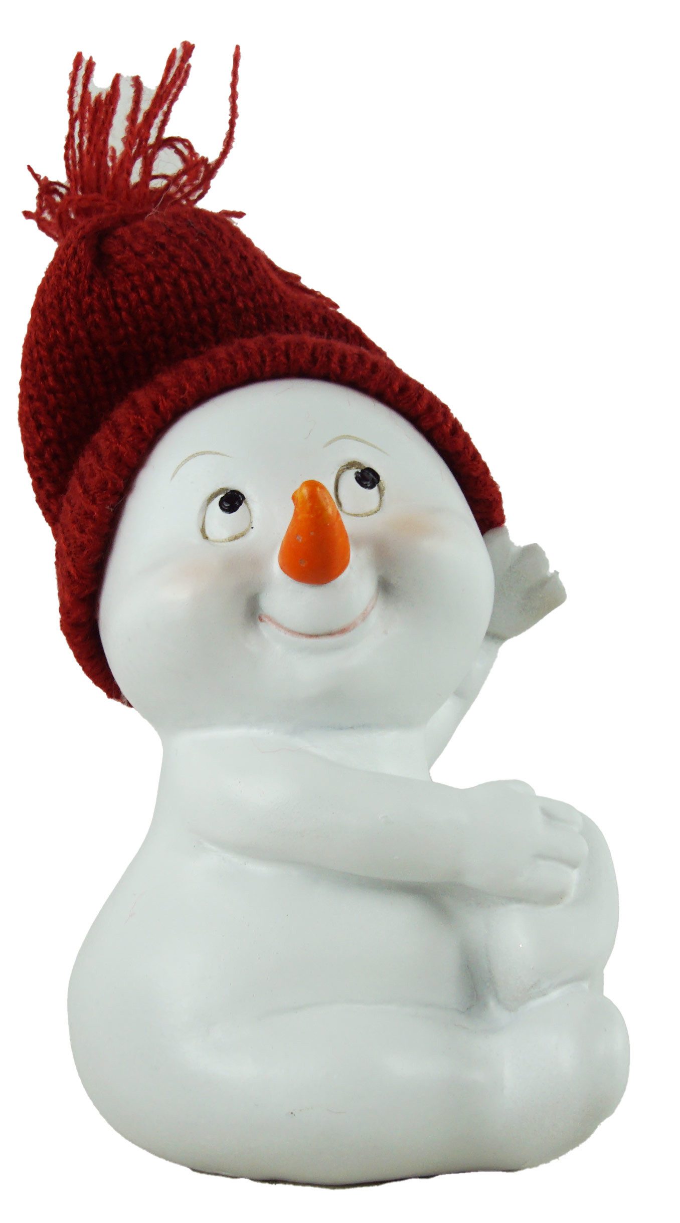 IKO Dekofigur 3 er Set Schneemänner mit Stoffmütze (3 St), Dekofigur Schnee günstig online kaufen