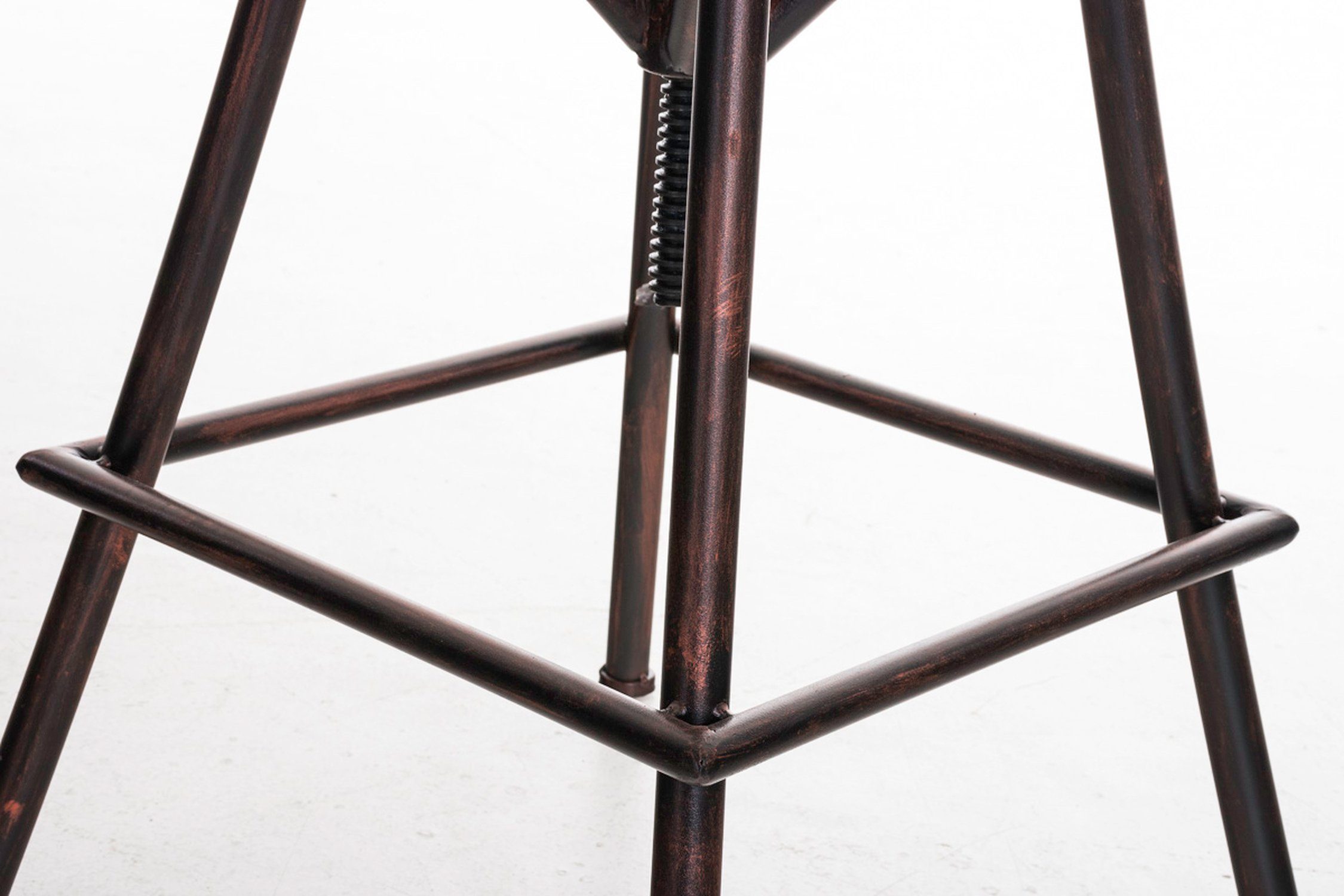 und Hocker Metall angenehmer Theke Bronze & mit Barhocker - Sitzfläche: Rückenlehne Gestell Sammy Küche), bequemer Metall (Barstuhl für TPFLiving Fußstütze