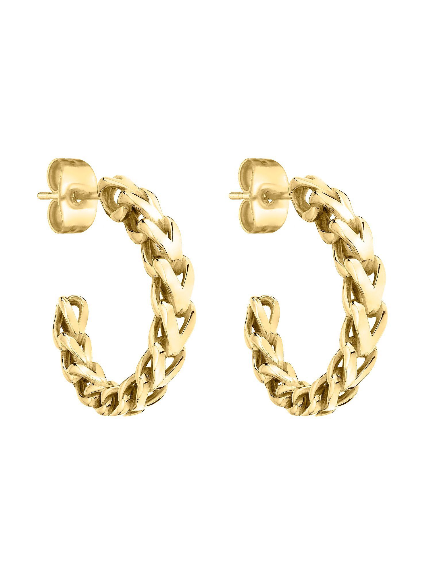 Paar Creolen Liebeskind Damen-Creolen Edelstahl