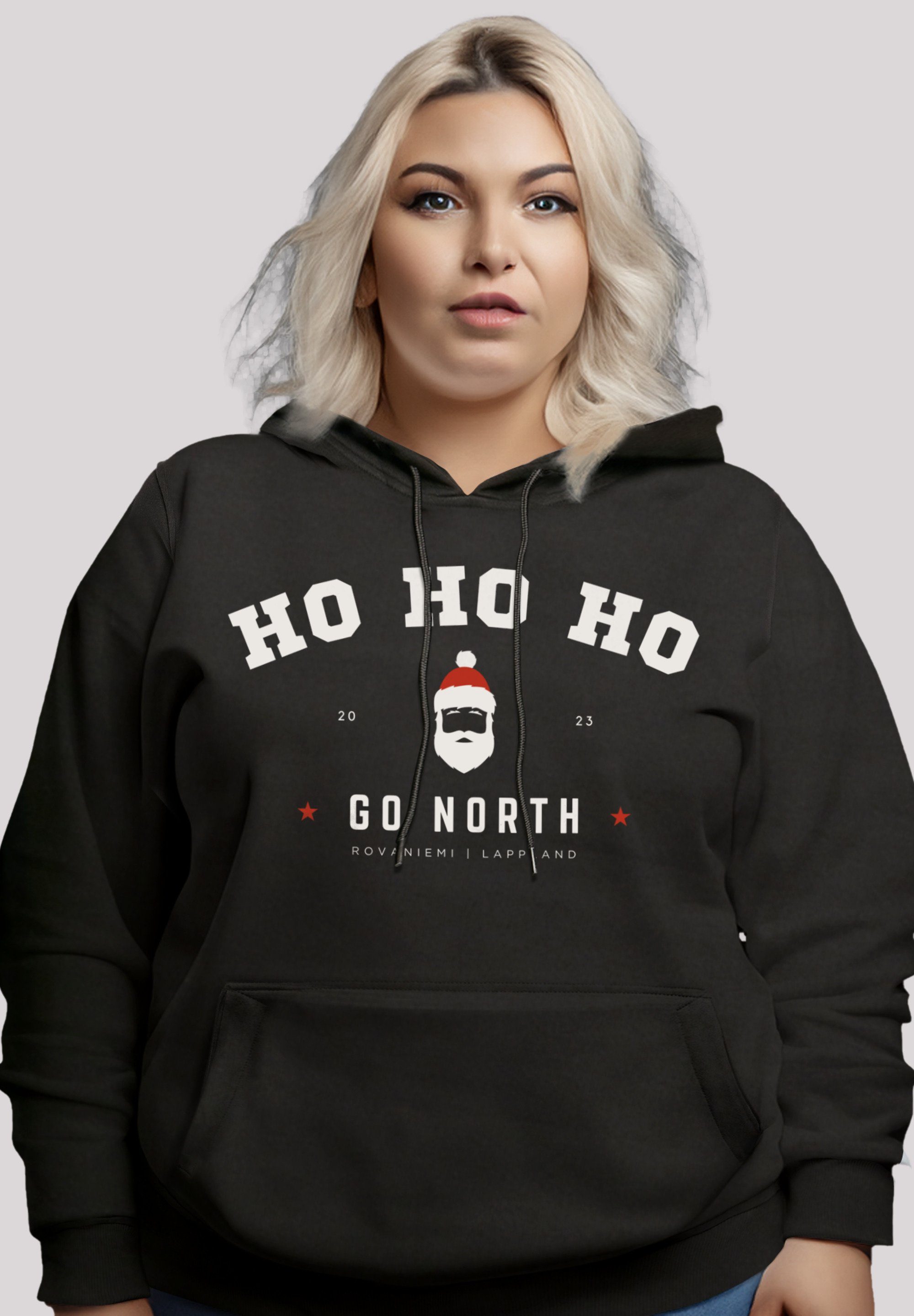 Ho Qualität Ho schwarz PLUSSIZE Premium Weihnachten Ho F4NT4STIC Hoodie Santa