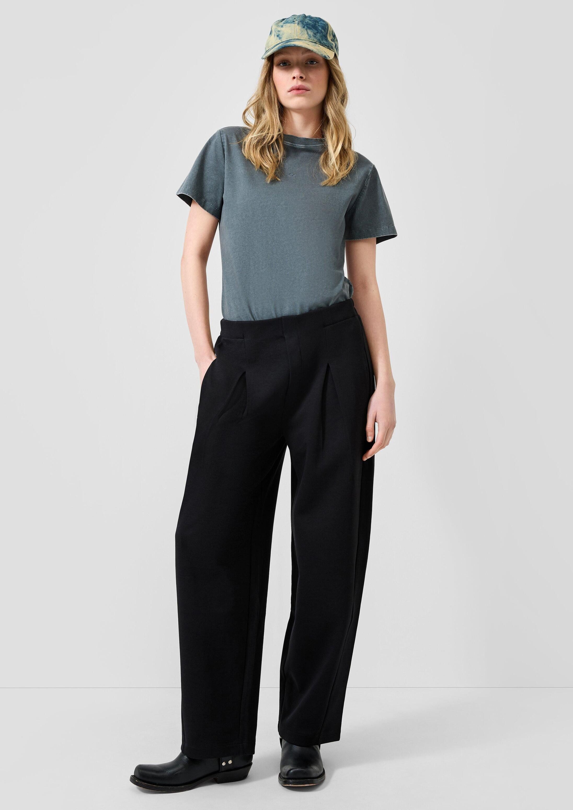 QS Chinos Hose Jogpants mit Barrel Leg