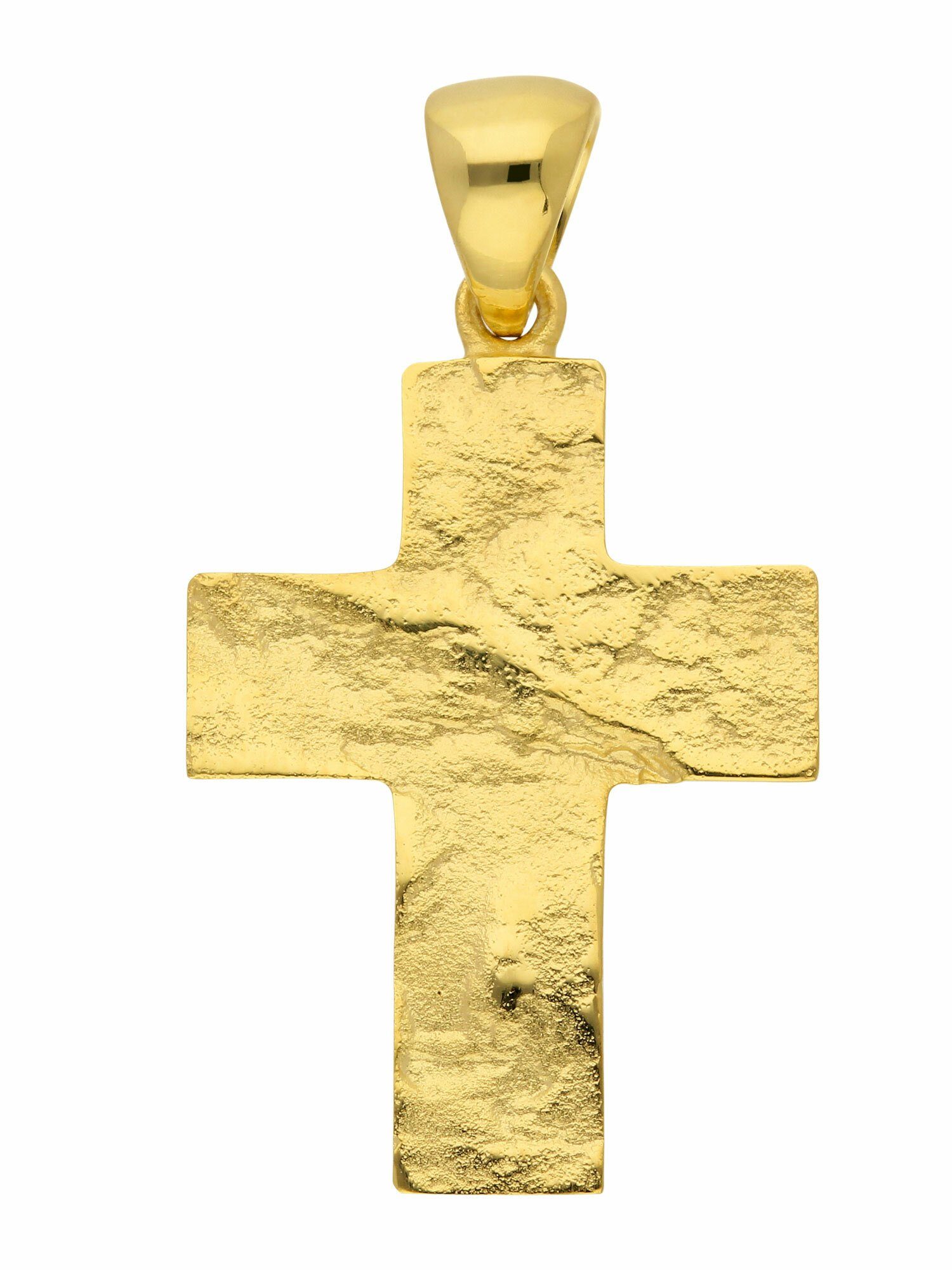 Adelia´s Kettenanhänger 333 Gold Kreuz Anhänger, Goldschmuck für Damen & Herren