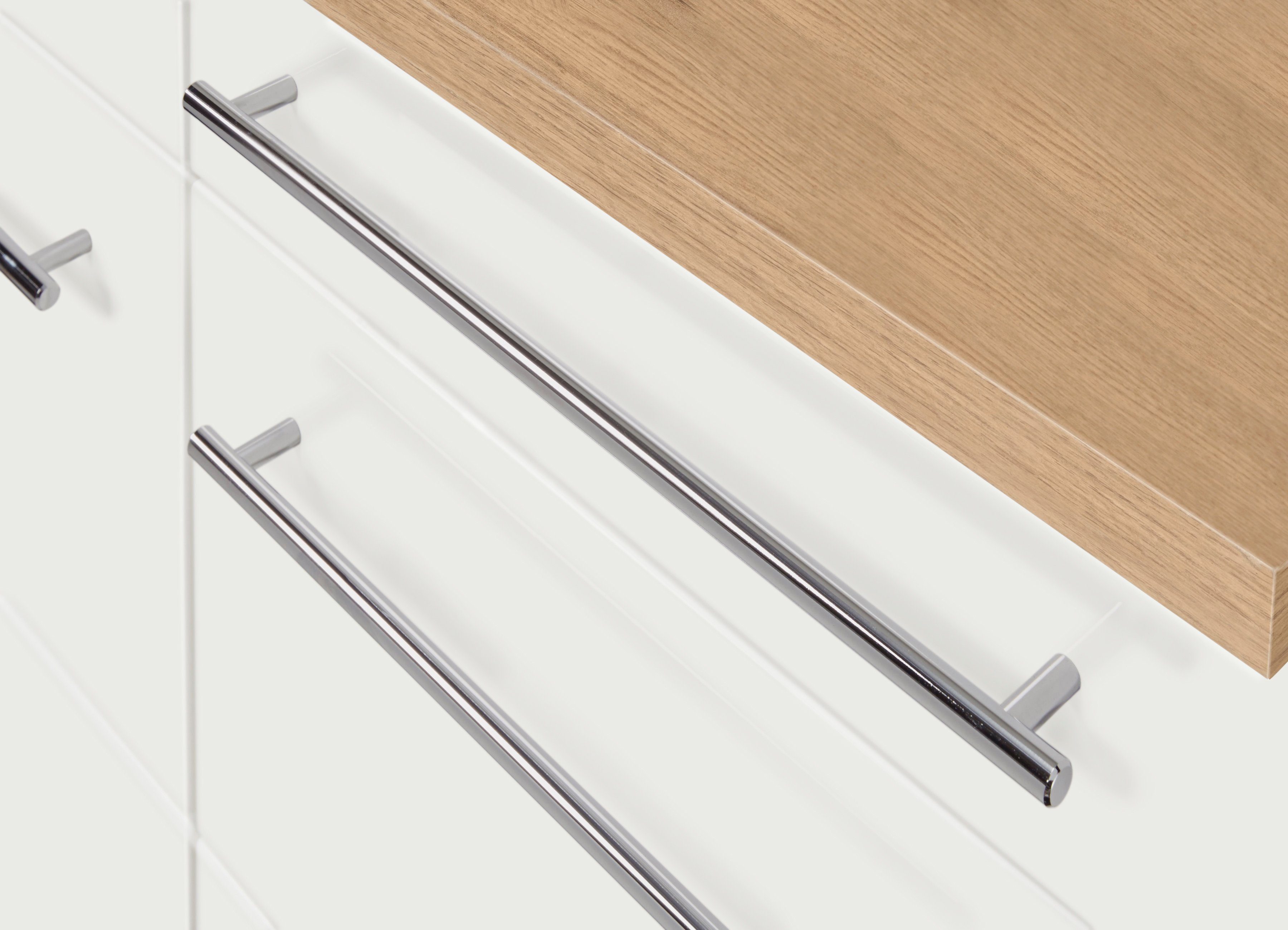 KOCHSTATION Unterschrank KS-Wien Breite 100 cm, 2 Türen, 2 Schubkästen, für viel Stauraum – Bild 5 von 5