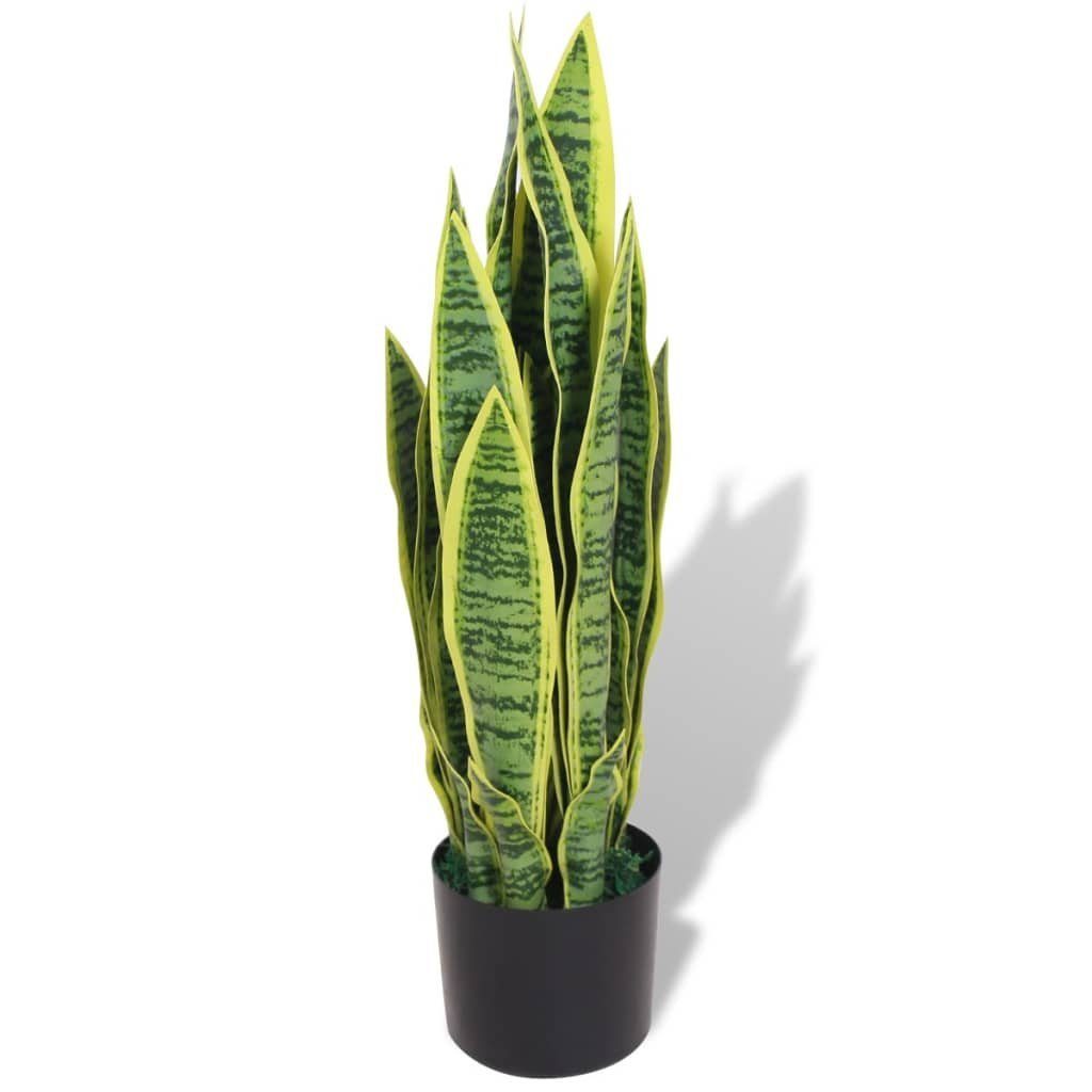65 Grün, 65 Kunstpflanze furnicato, mit Sansevieria Künstliche Höhe Bogenhanf cm cm Topf