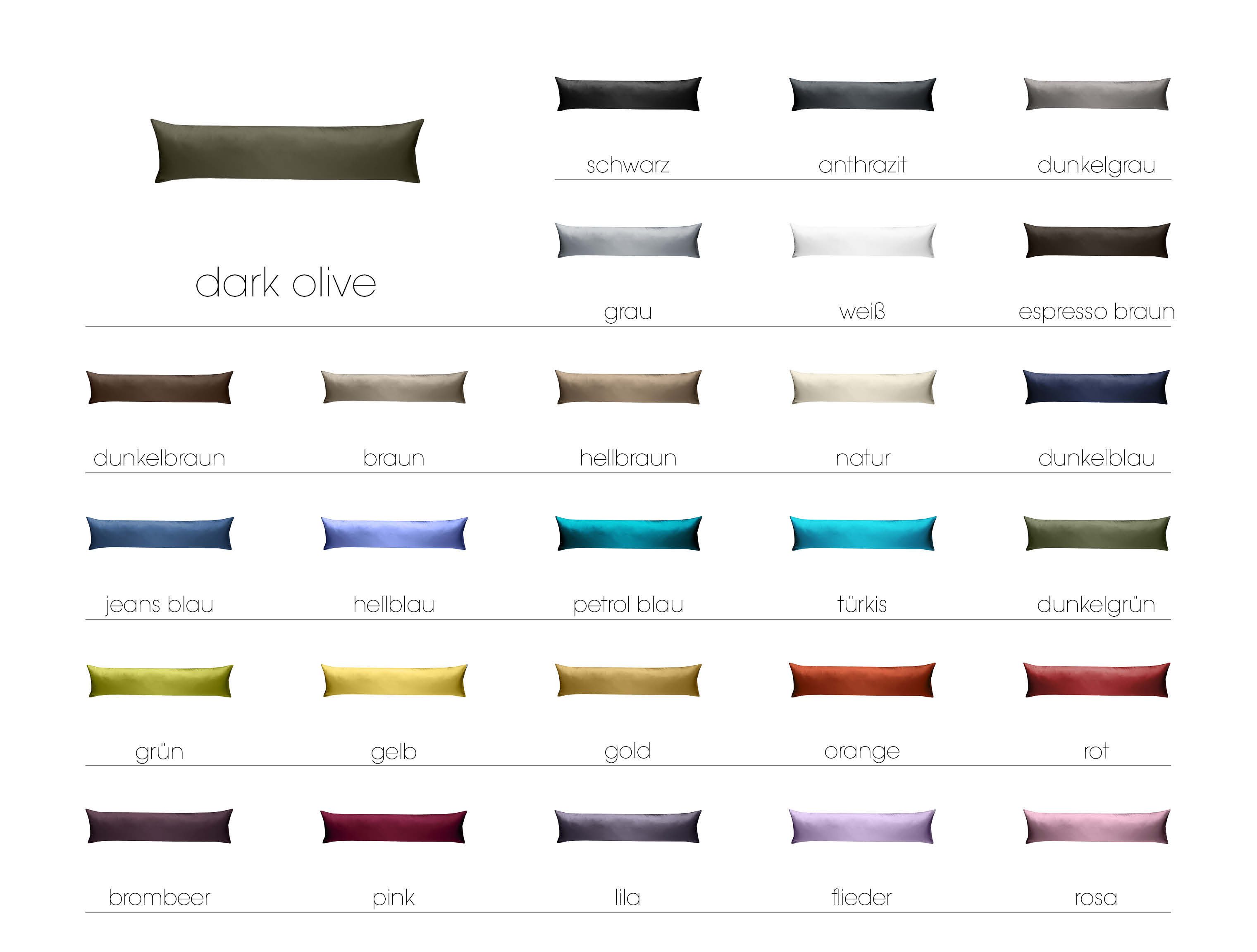 BETTWAESCHE-MIT-STIL Seitenschläferkissenbezug Mako Satin Seitenschläferkis günstig online kaufen