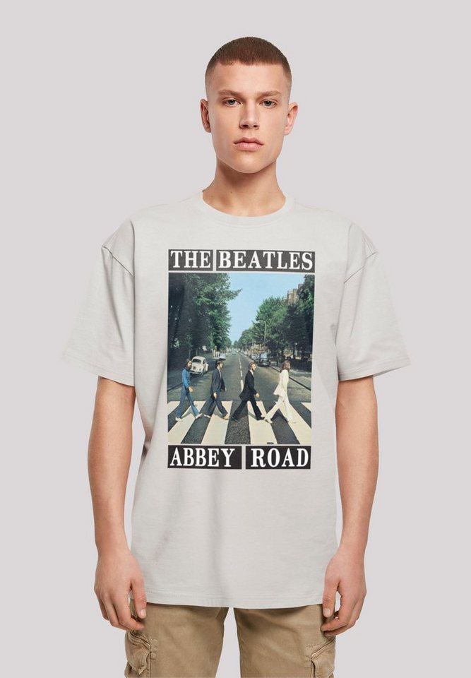 F4NT4STIC T-Shirt The Beatles Band Abbey Road Print, Weite Passform und  überschnittene Schultern