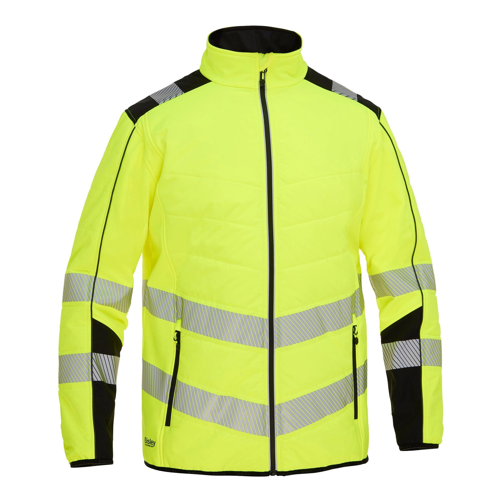Arbeitsjacke BISLEY ROBEY HI VIS Softshelljacke