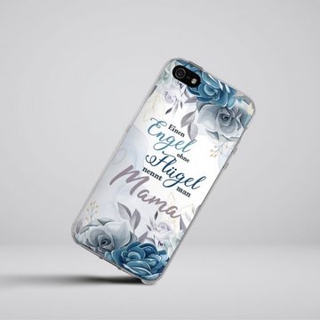 DeinDesign Handyhülle Muttertag Mama Blumen Engel Mama Blumen, Apple iPhone 5 Silikon Hülle Bumper Case Handy Schutzhülle