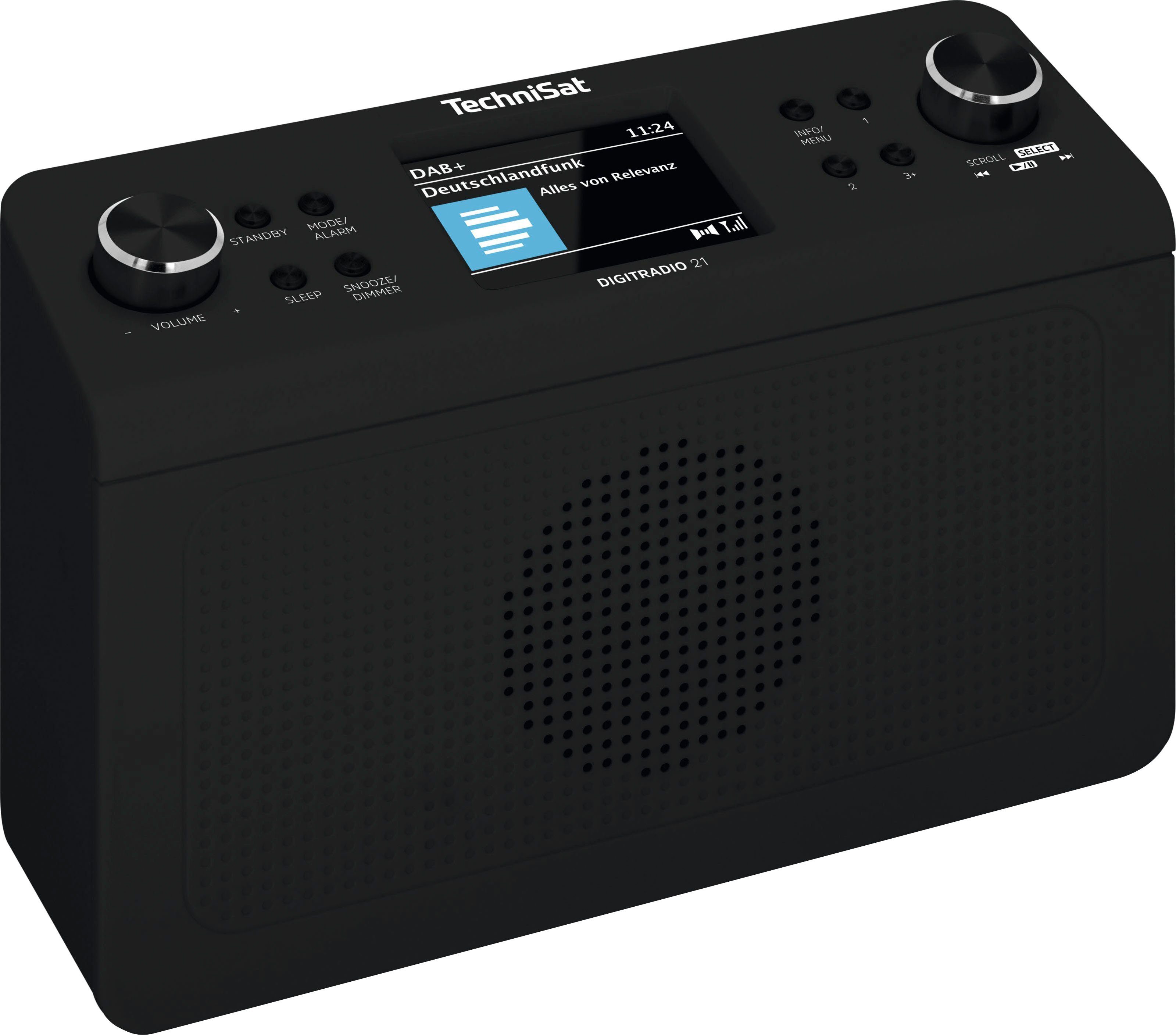 TechniSat DIGITRADIO 21 Küchen-Radio (Digitalradio schwarz W, (DAB), 2 mit Unterbau-Radio,Küchen-Radio) RDS, UKW