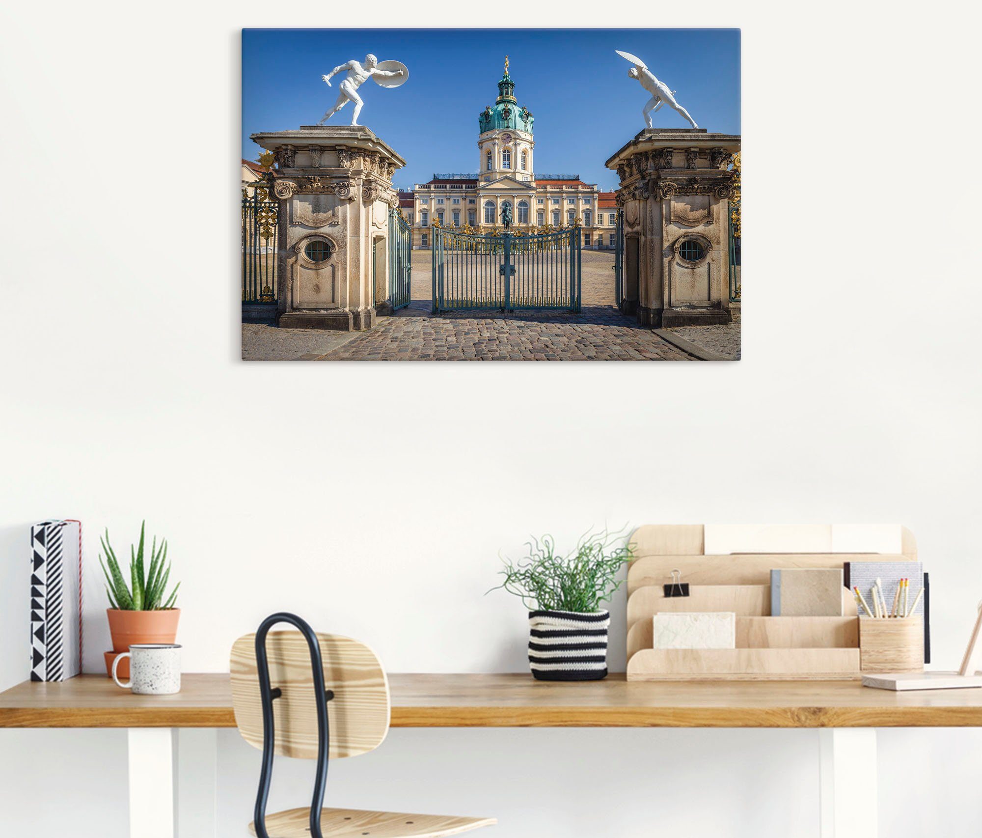 Artland in oder Gebäude Größen als St), Charlottenburg, (1 Alubild, Poster versch. Schloss Leinwandbild, Wandaufkleber Wandbild