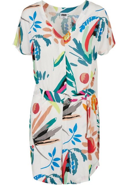 URBAN CLASSICS Jumpsuit Urban Classics Damen Ladies Short Viscose Belt Jump günstig online kaufen