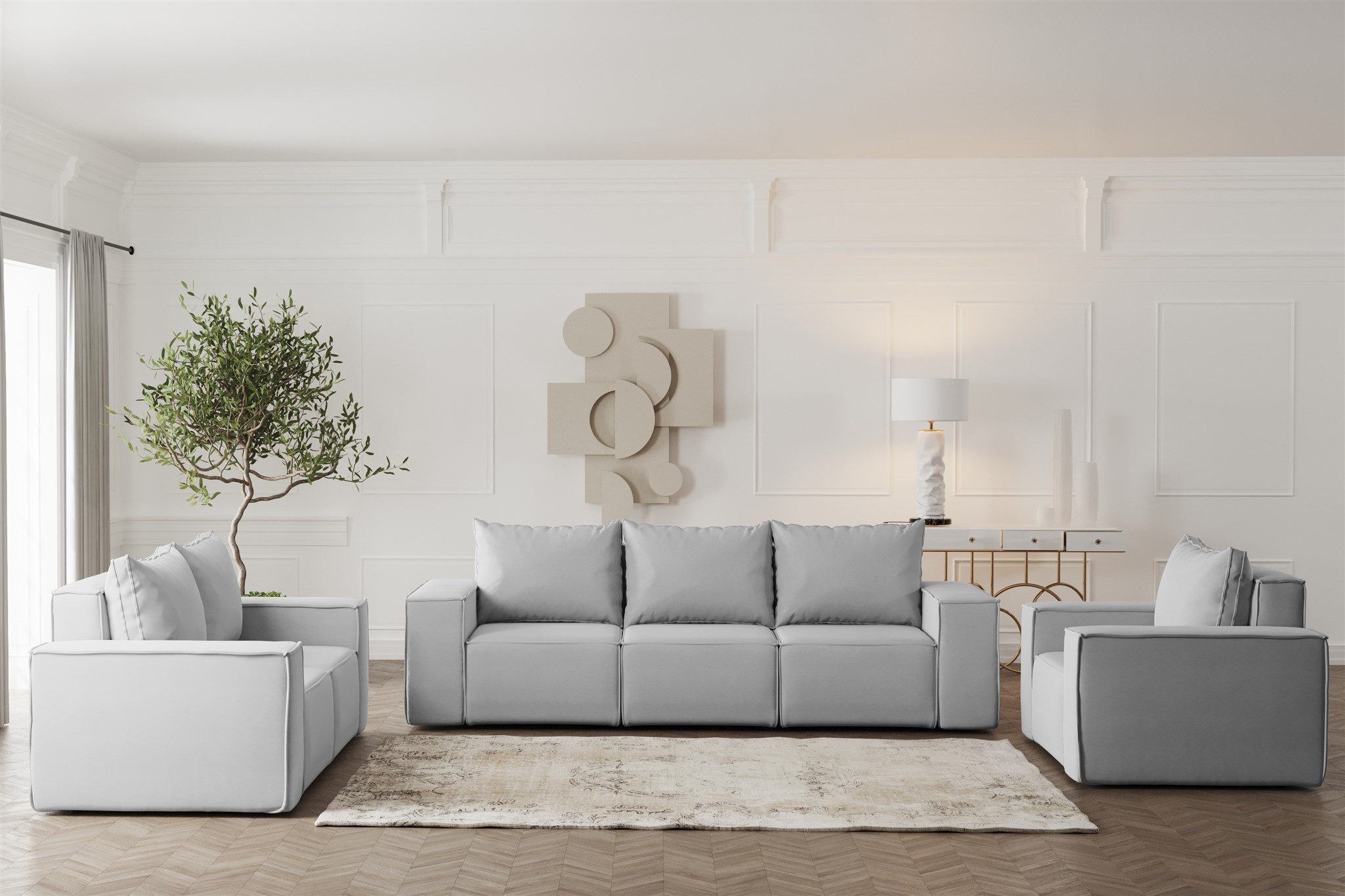 Fun Möbel Polstergarnitur Sofa-Set Designersofa ESTELLE günstig online kaufen
