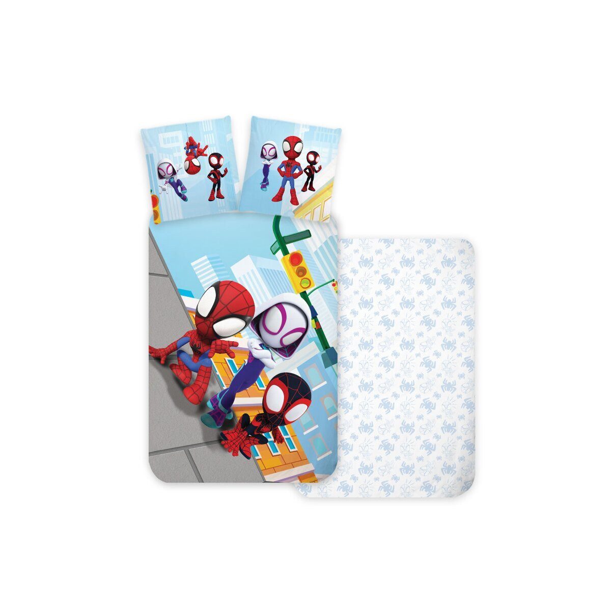 Spiderman Kinderbettwäsche Spiderman Squad Kinder Постельное белье 100x135cm