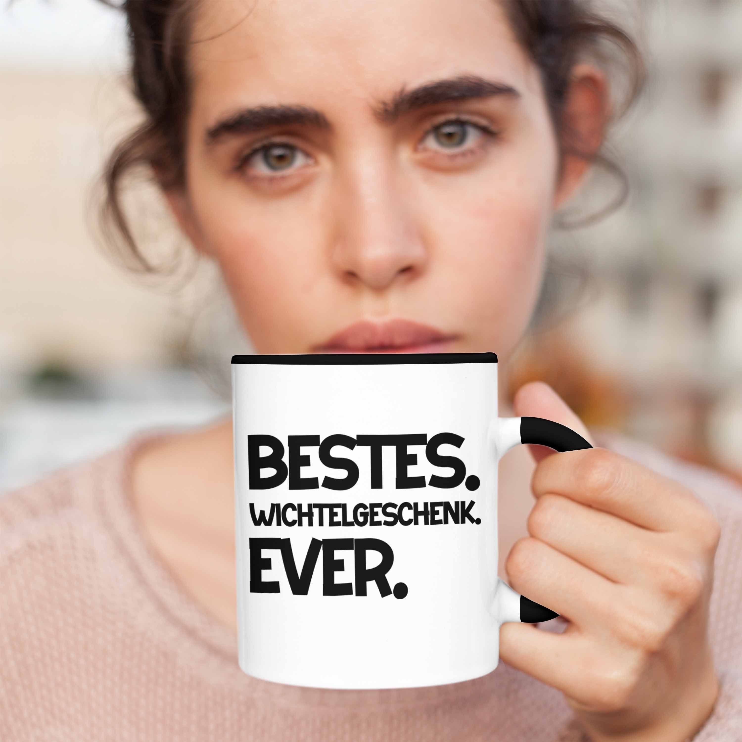 Wichteln Best Schwarz Kollegen Weihnachten Wichtelgeschenk Frauen für Trendation Tasse Geschenk