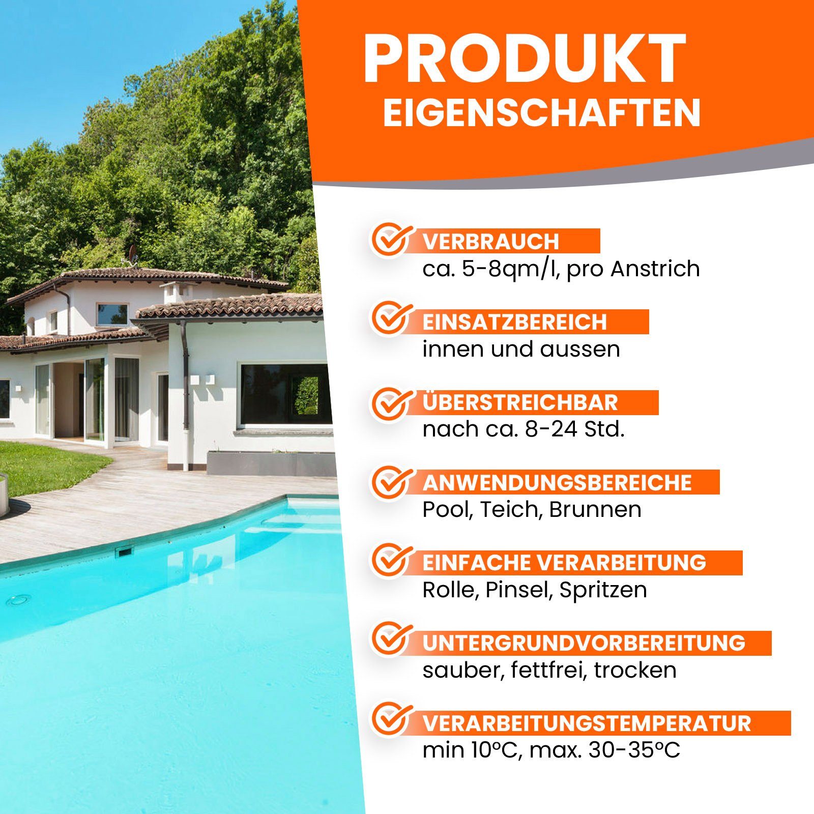 BEKATEQ Zementfarbe LS-400 Schwimmbadfarbe, Schwimmbeckenfarbe, Chlorkautsc günstig online kaufen