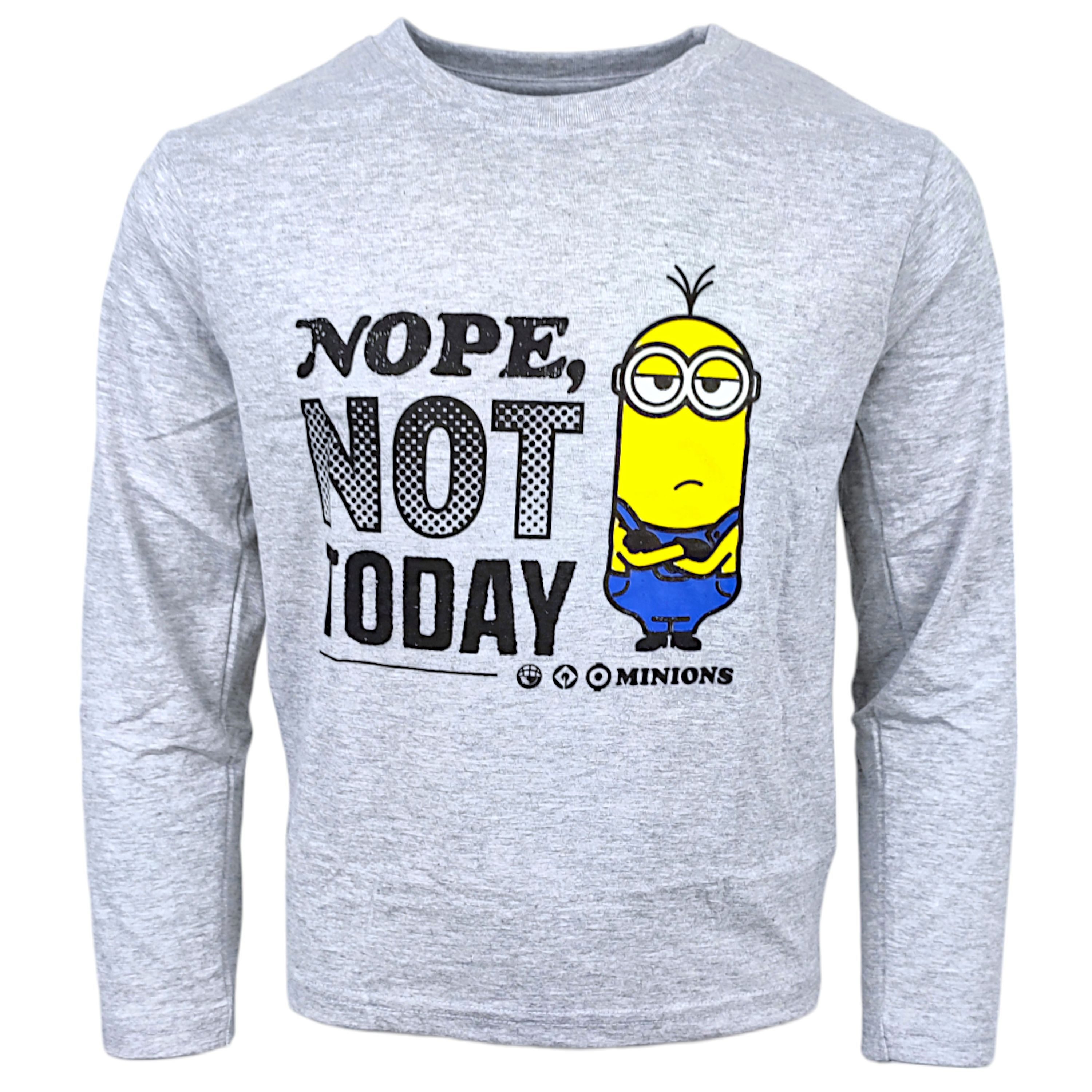 Minions Langarmshirt Kevin Jungen Shirt aus Baumwolle Gr. 104 - 134 cm