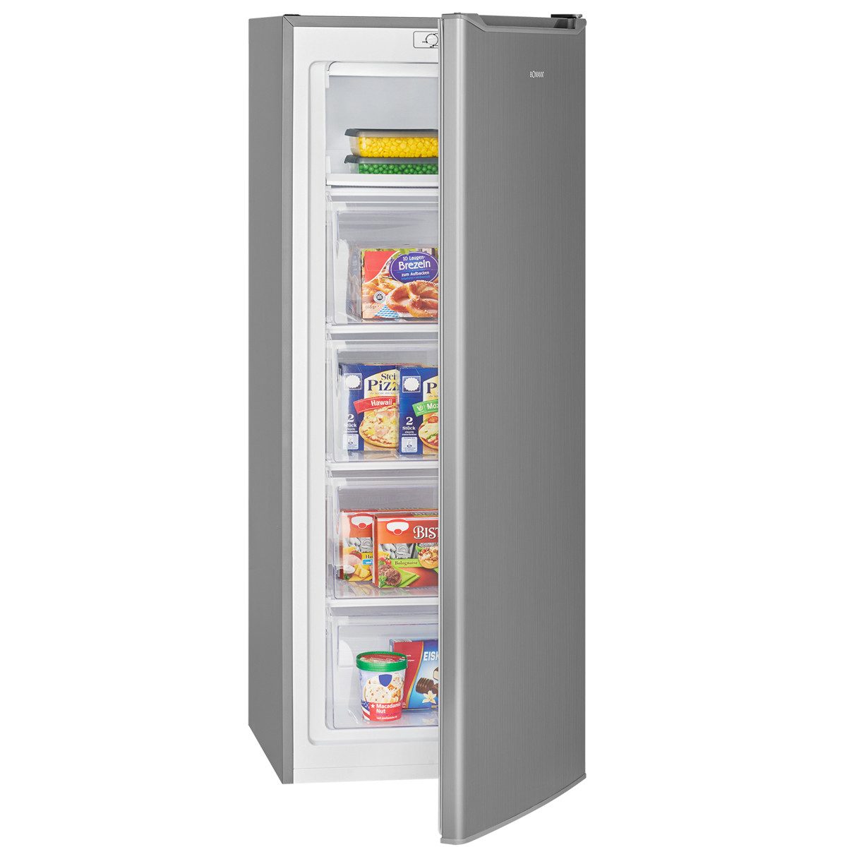 BOMANN Gefrierschrank GS 7364, 142.5 cm hoch, 54.5 cm breit, Gefrierschrank 143cm, 4 Sterne-Gefrierfach