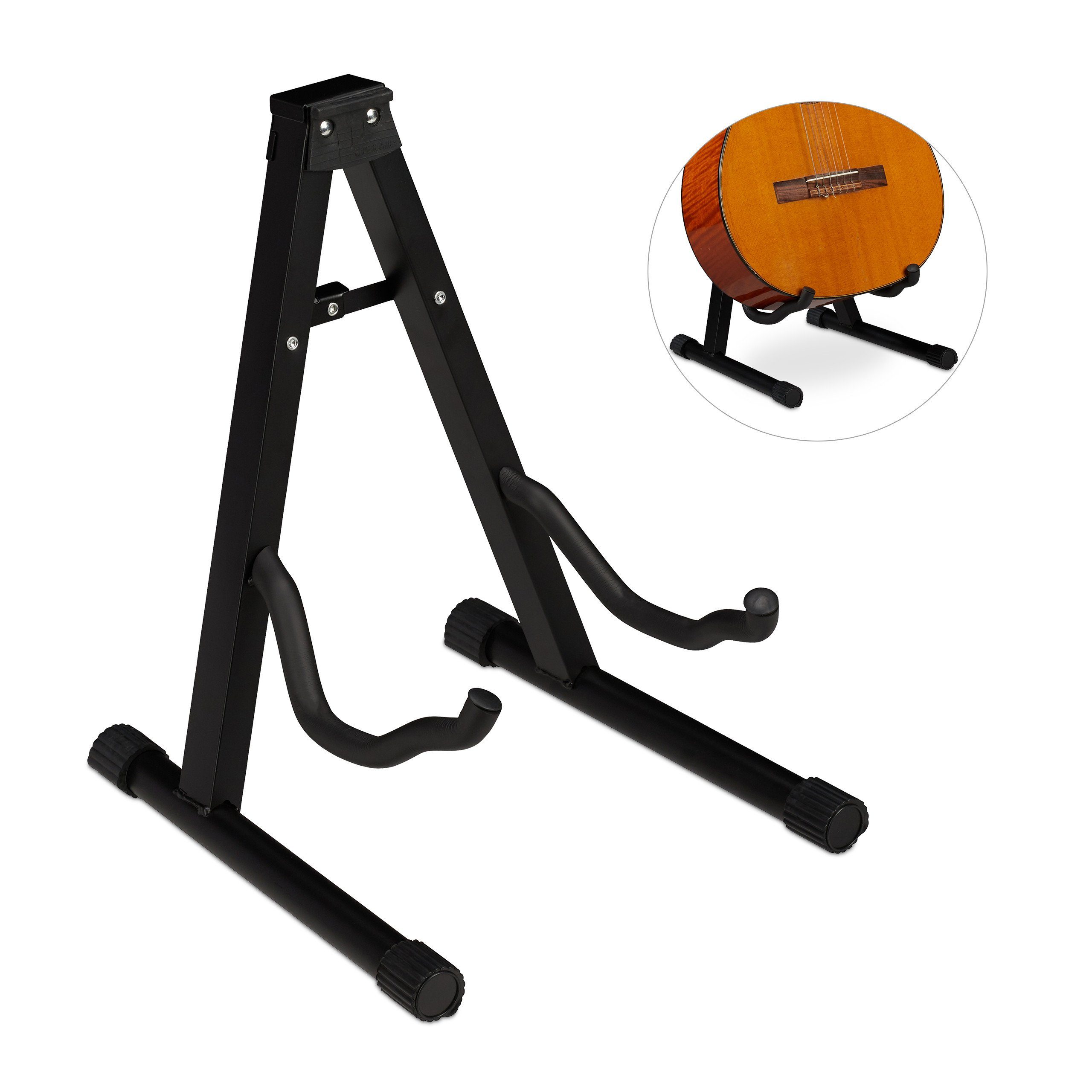 relaxdays Gitarrenständer Faltbarer Gitarrenständer, (1-tlg)