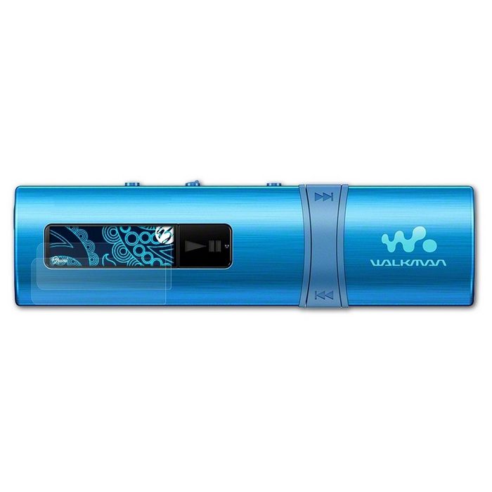 Bruni Schutzfolie Glasklare Displayschutzfolie für Walkman NWZ-B183 (2 Folien) praktisch unsichtbar