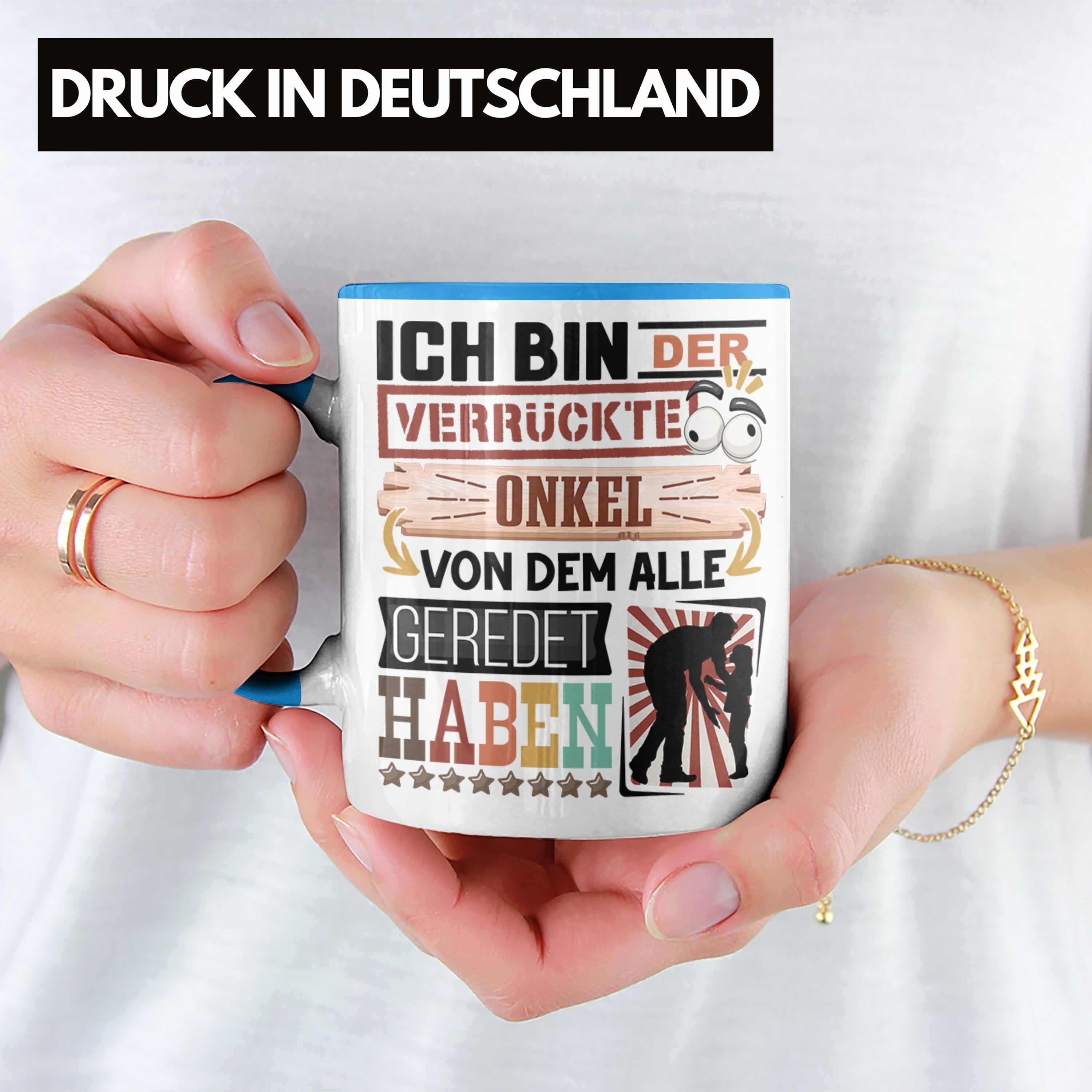 Tasse Onkel Geburtstag Onkel Lustig für Tasse Geschenk Spruch Blau I Trendation Geschenkidee