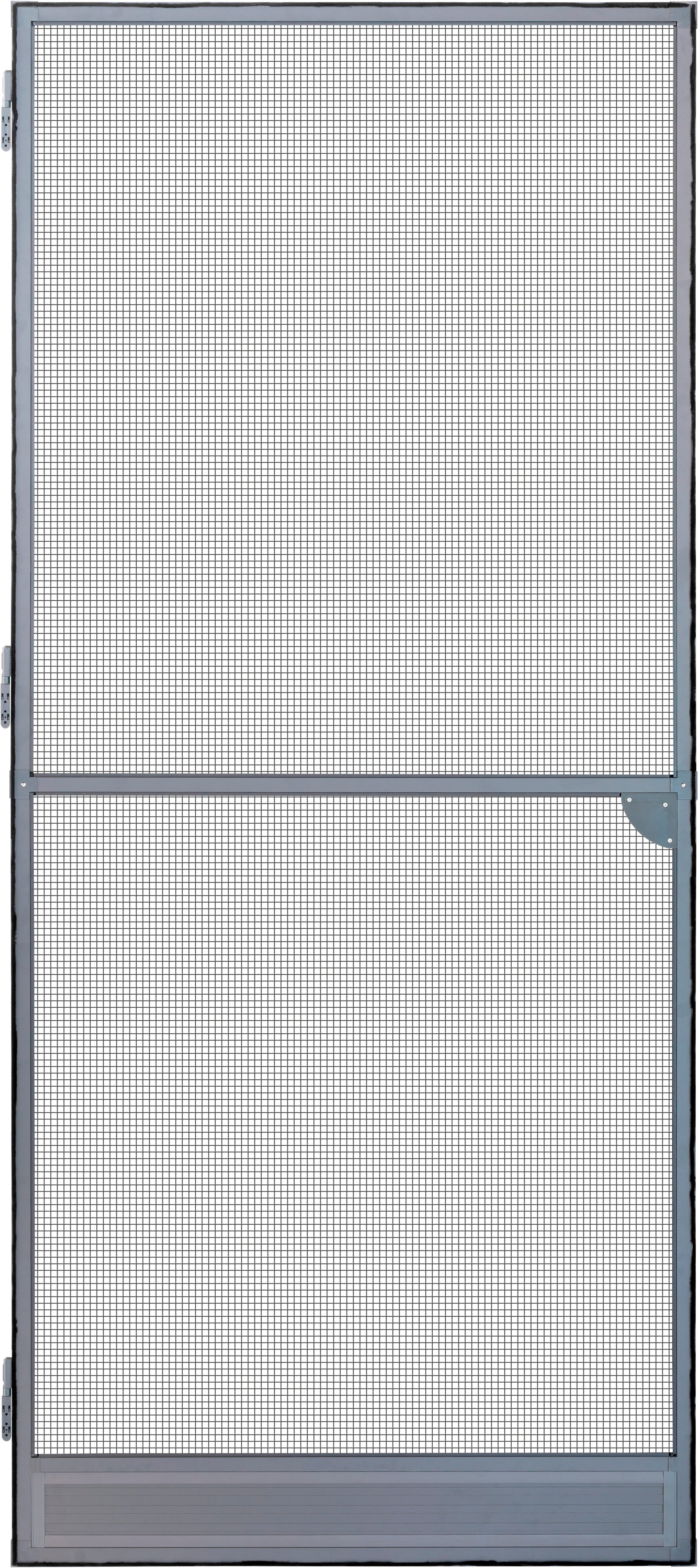 SCHELLENBERG Insektenschutz-Tür Premium, Fliegengitter für Balkontüren und Terrassentüren, (Set, 1-St), mit Aluminiumrahmen, 100 x 215 cm, anthrazit und weiß