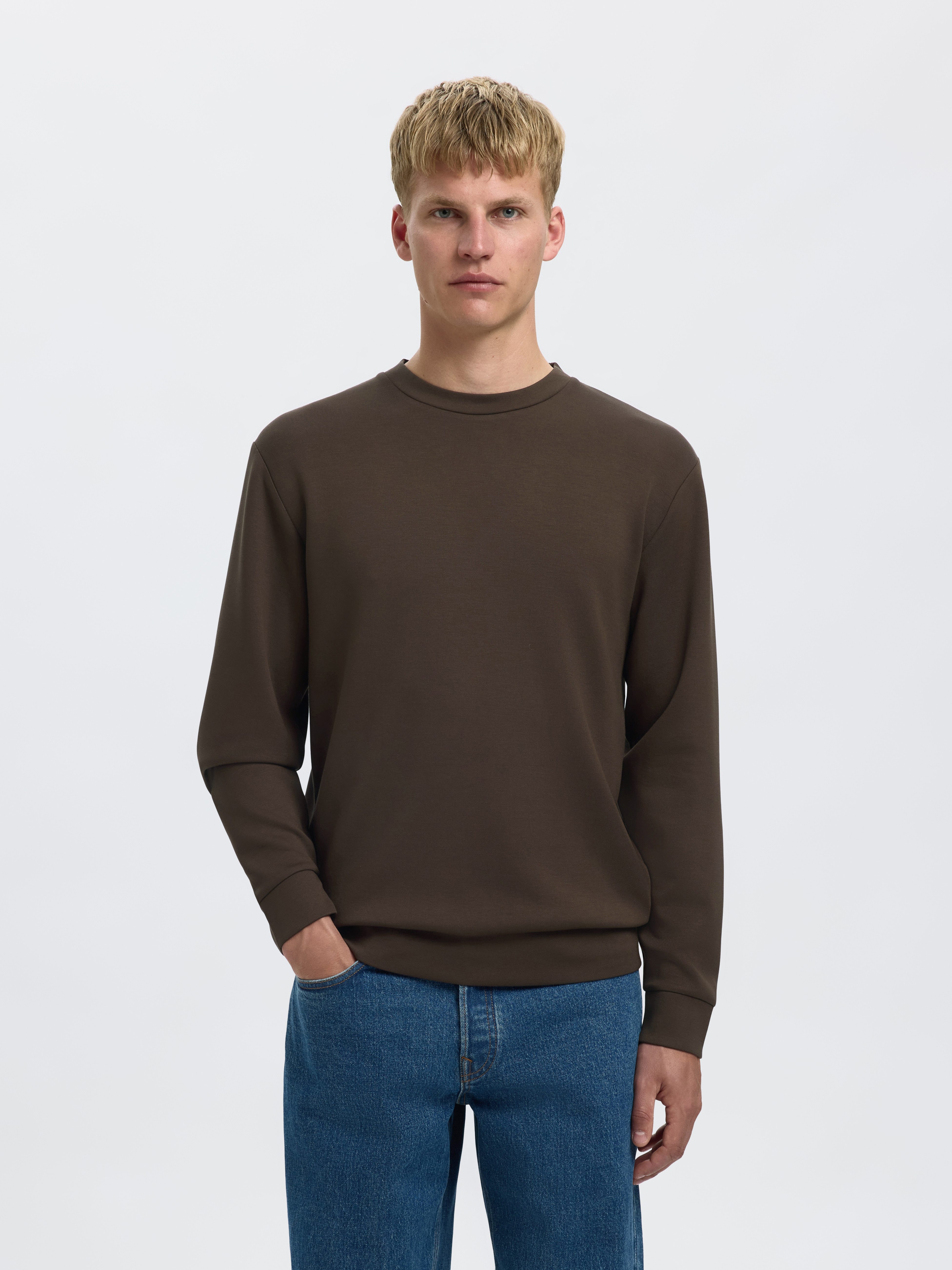 Selected Sweatshirt SLHEMANUEL SOFT CREW NECK SWEAT NOOS günstig online kaufen