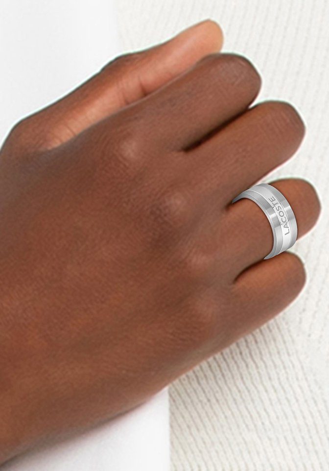 Lacoste Fingerring Schmuck Edelstahl Her...
