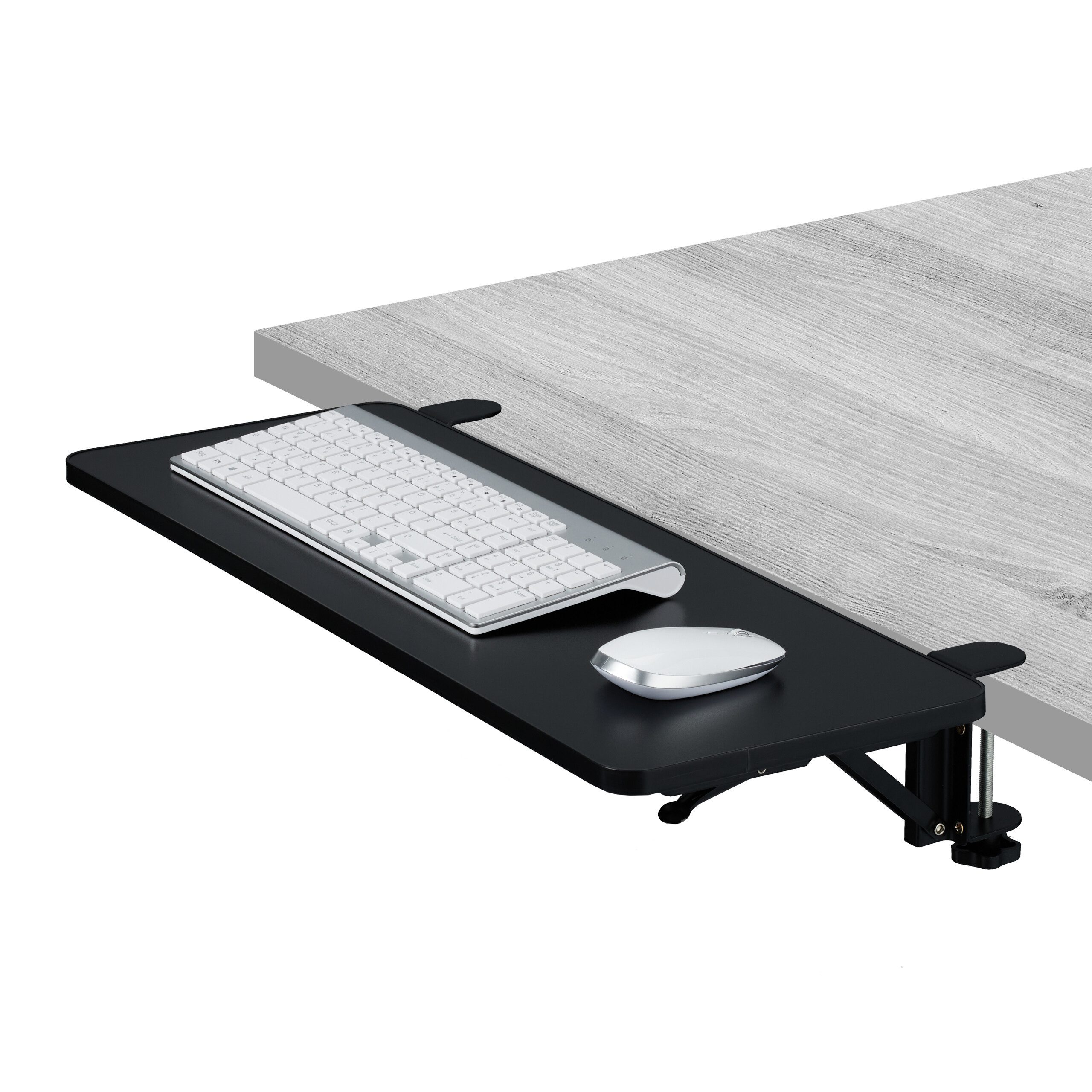 relaxdays Schreibtischaufsatz Schreibtischverlängerung zum Anklemmen, schwa günstig online kaufen