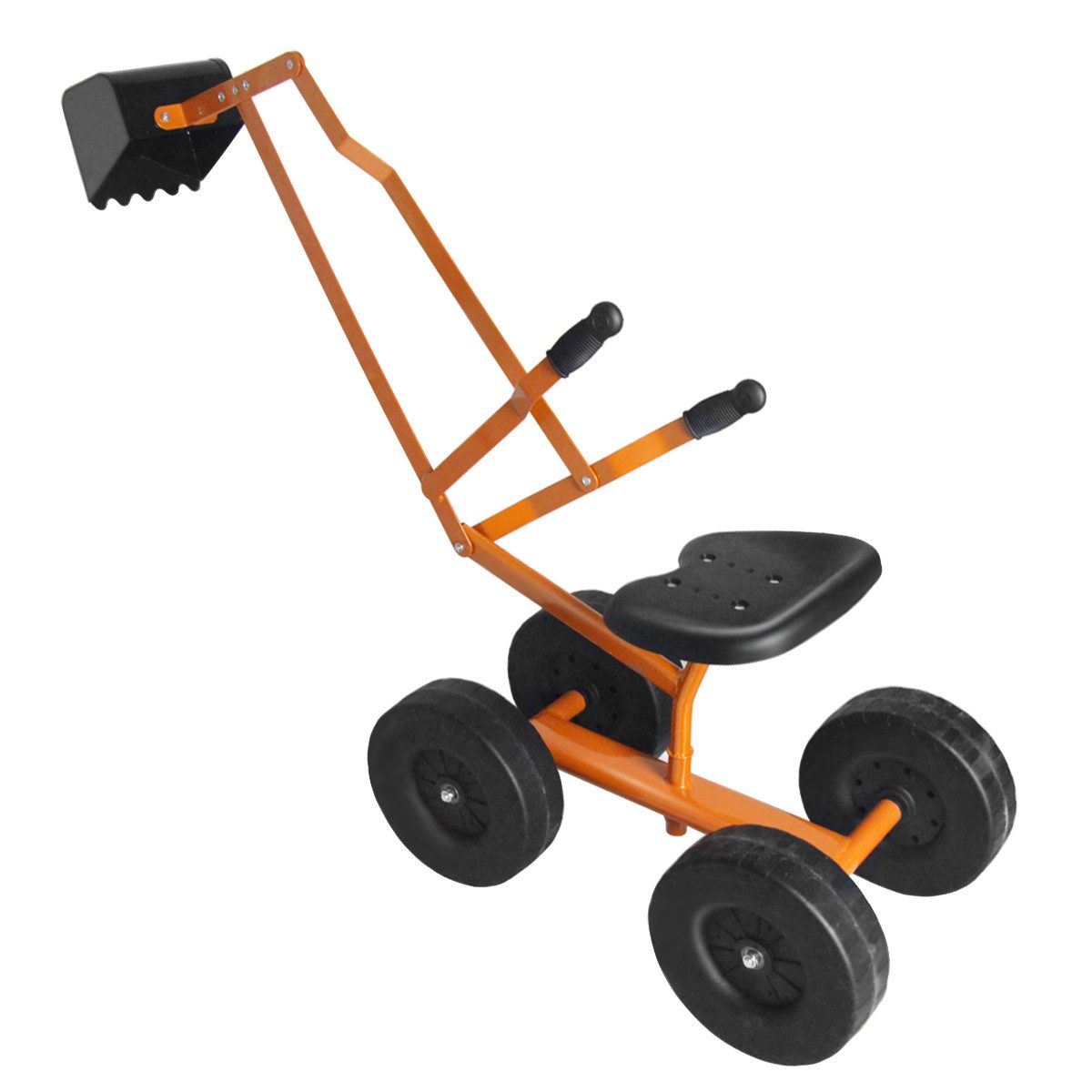 COSTWAY Spielzeug-Aufsitzbagger Sandkastenbagger, aus Metall, 360° günstig online kaufen