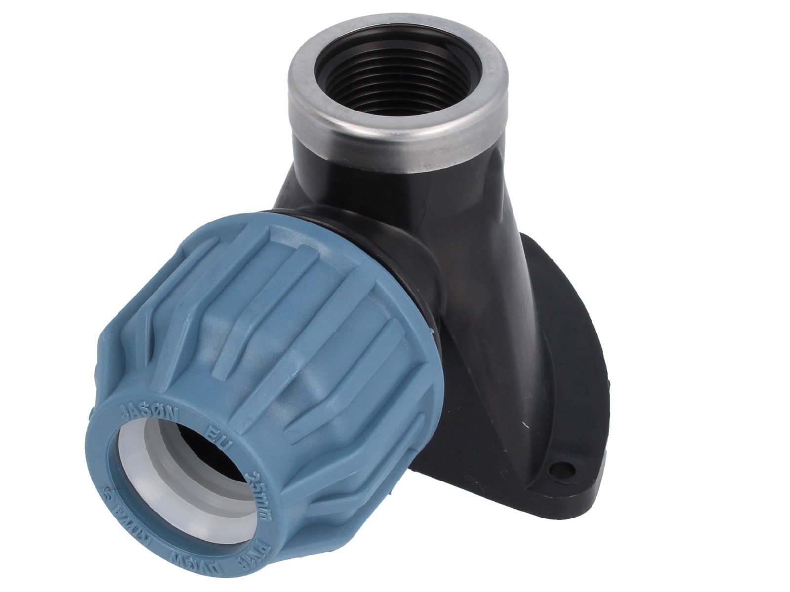 Rohrverbinder PP-Klemmverbinder Wandscheibe - für PE-Rohr - DVGW zugelassen